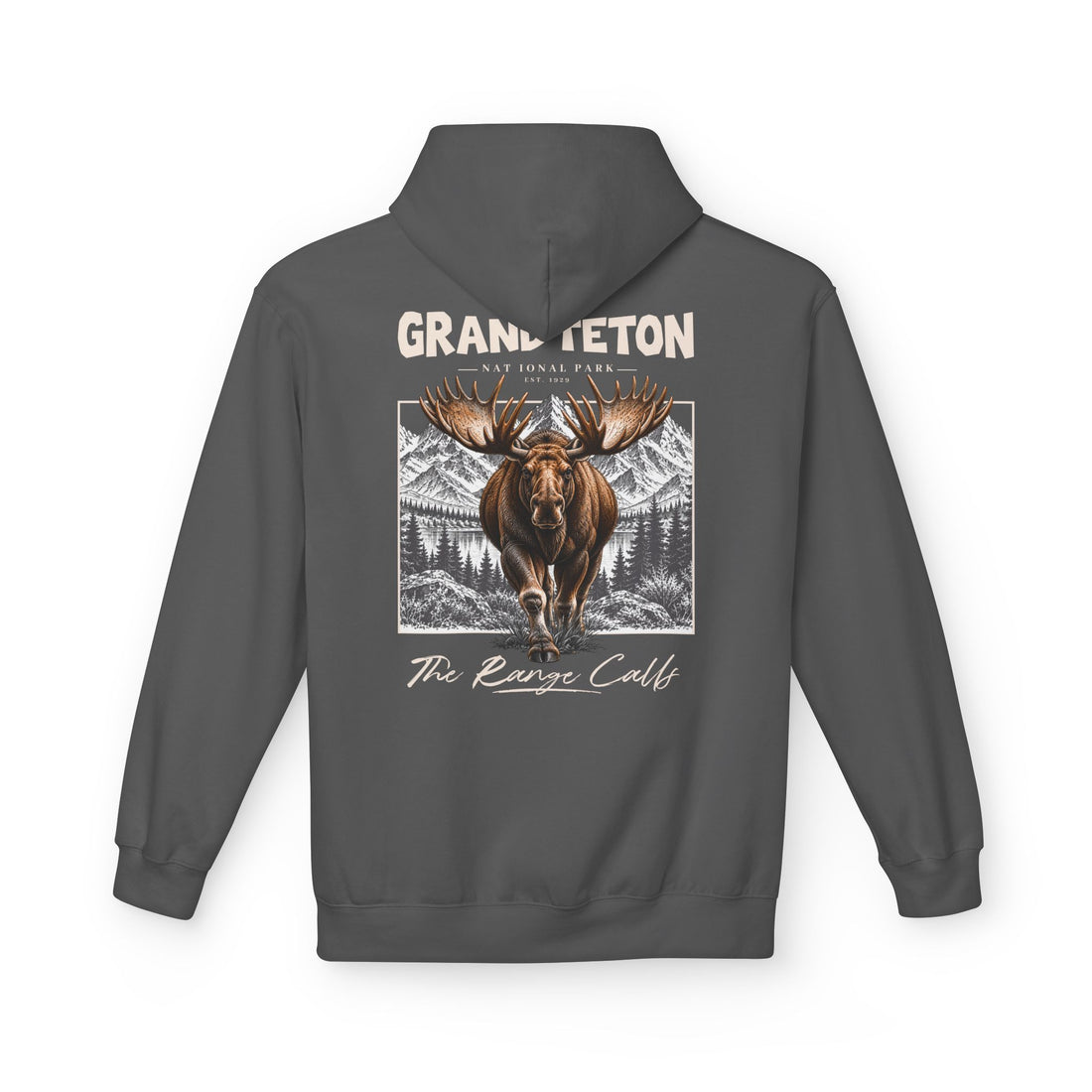 Grand Teton National Park Moose Graphic hoodie