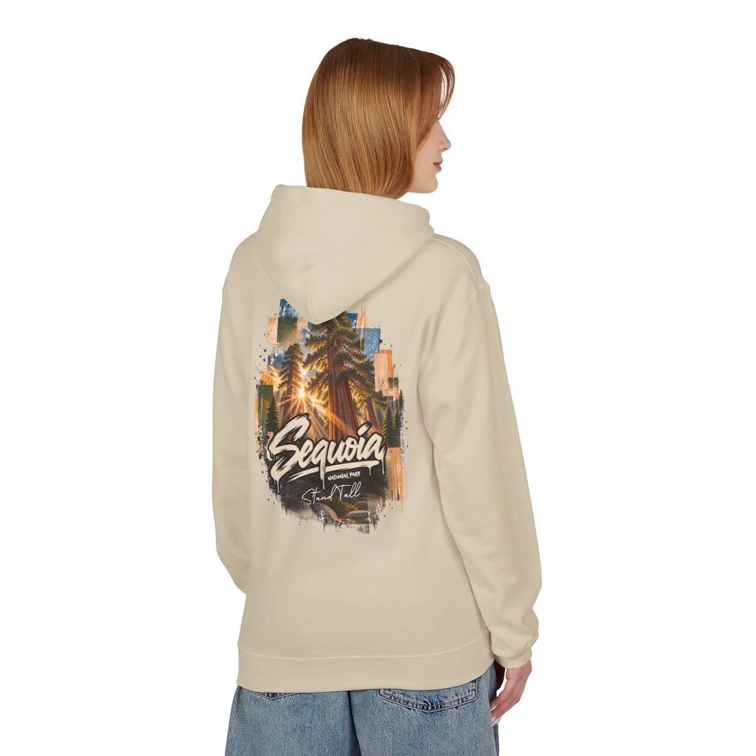 Sequoia National Park – Sun Beams Stand Tall Graphic Hoodie