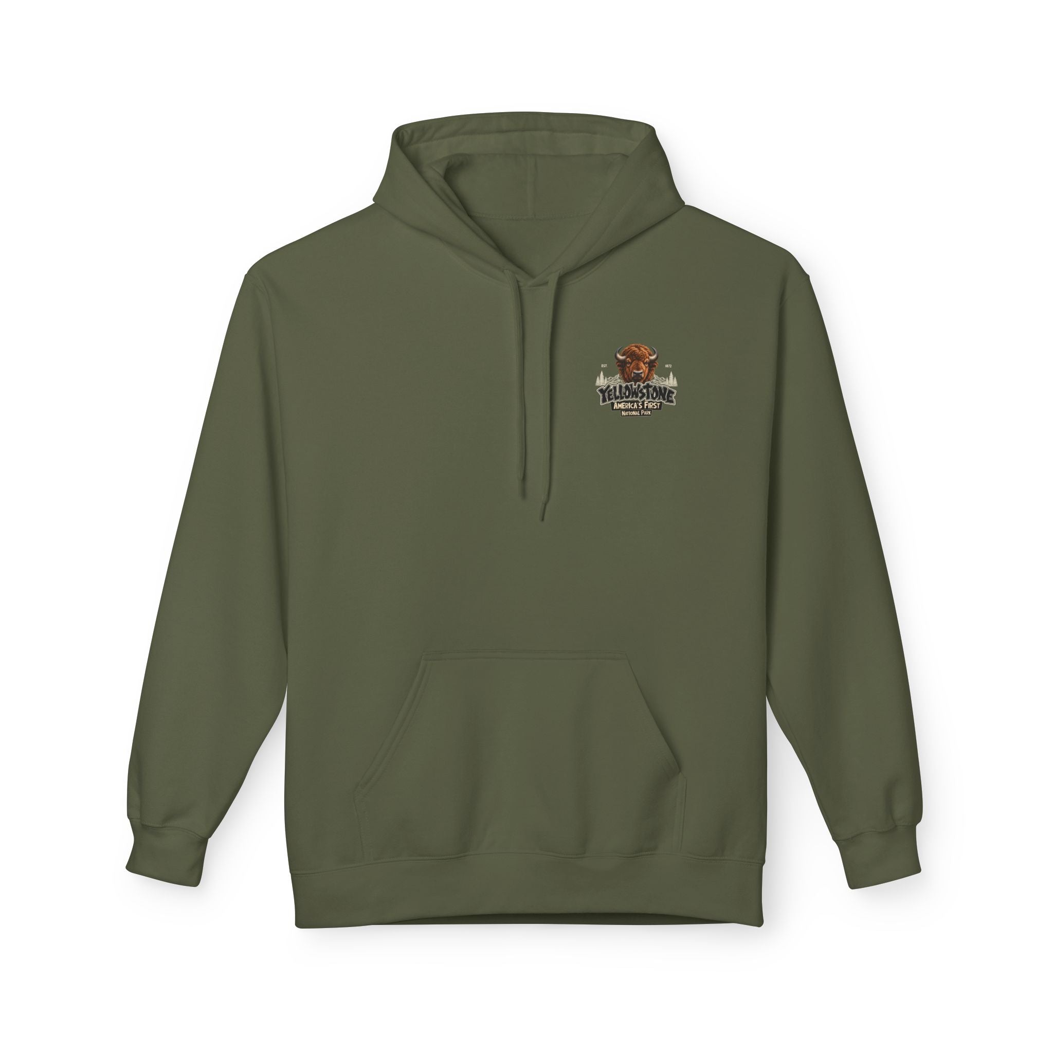 Yellowstone Bison – Where the Wild Still Roams Hoodie