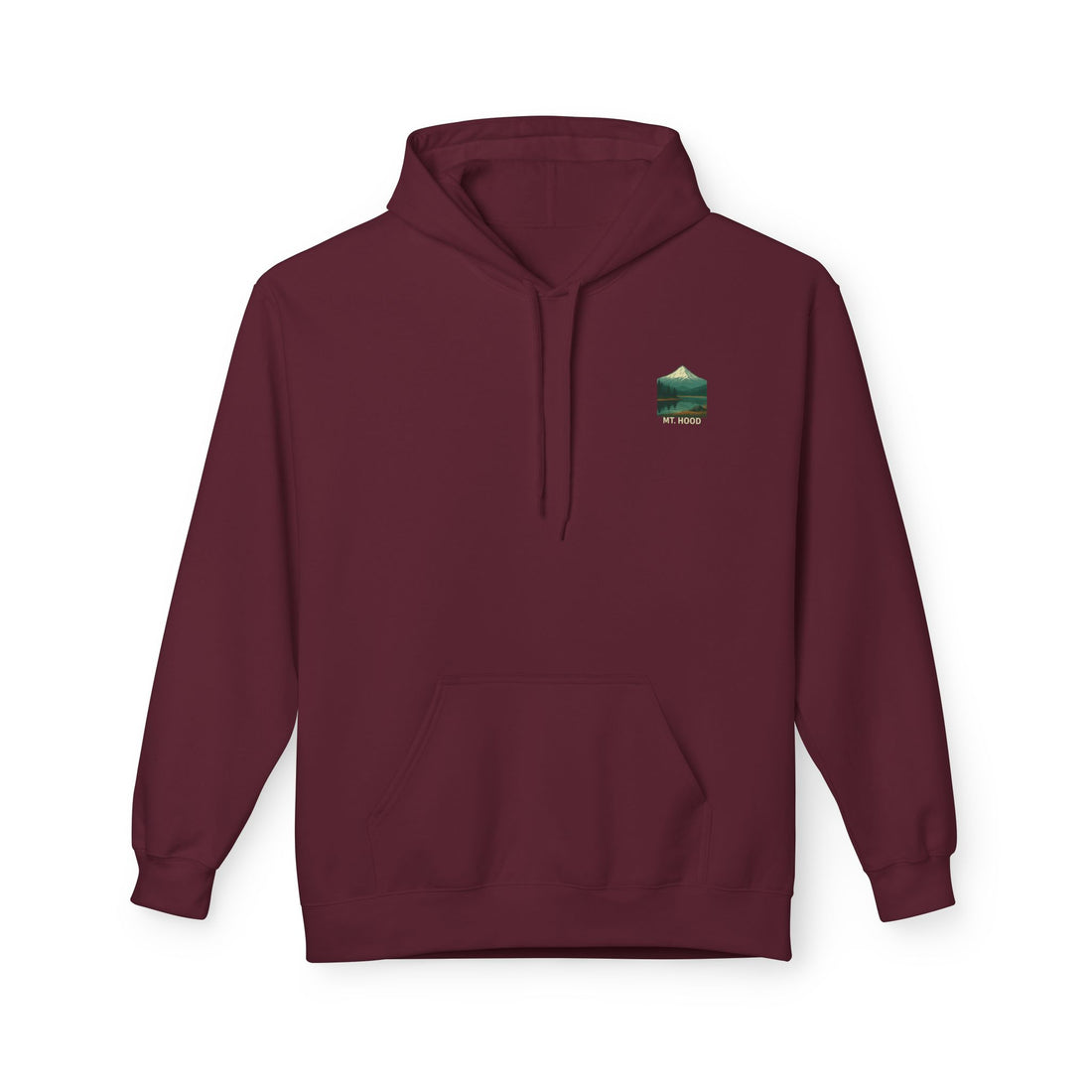 Mt. Hood National Park landscape Hoodie | Vintage mountain poster design