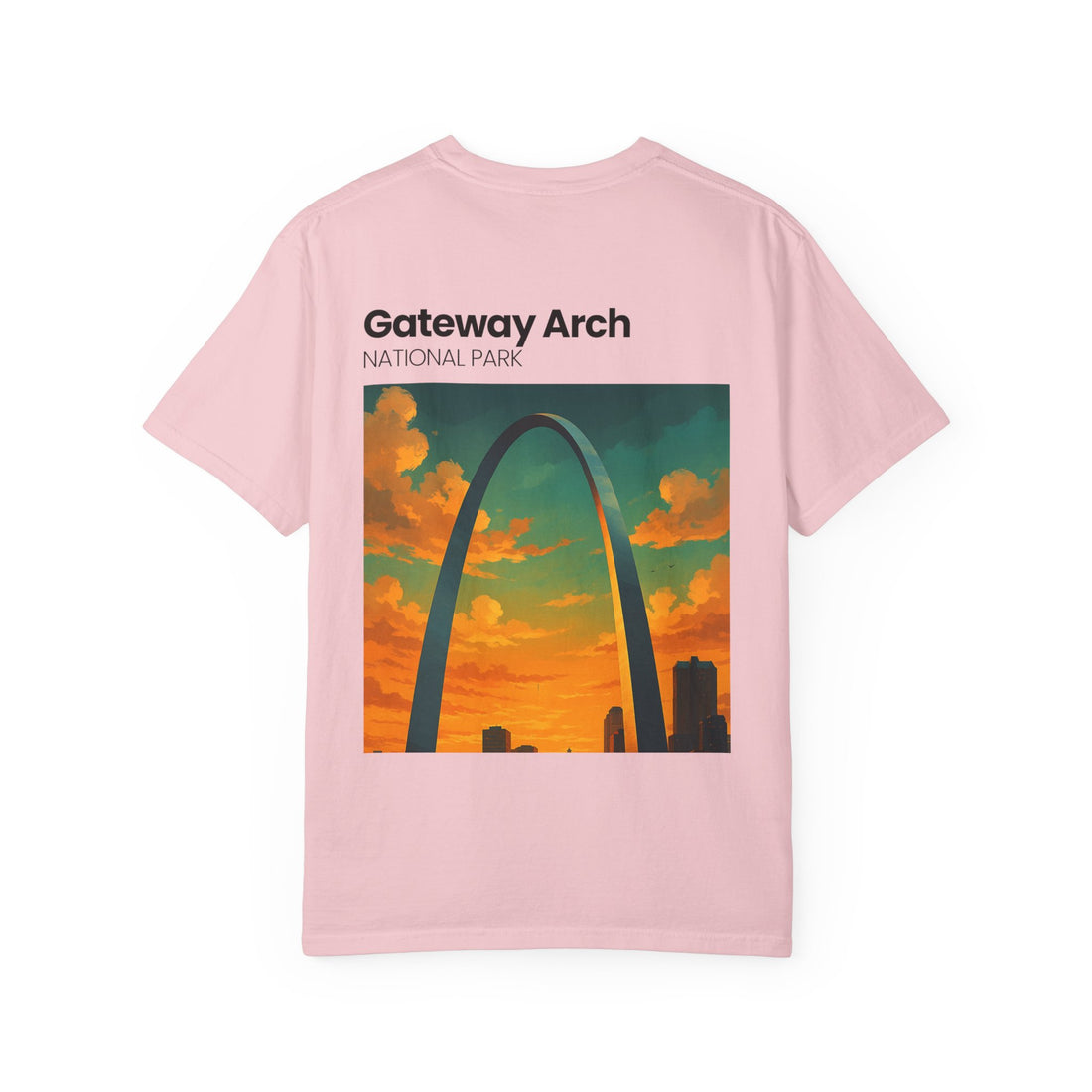 Gateway Arch National Park T-Shirt | St. Louis Skyline Sunset