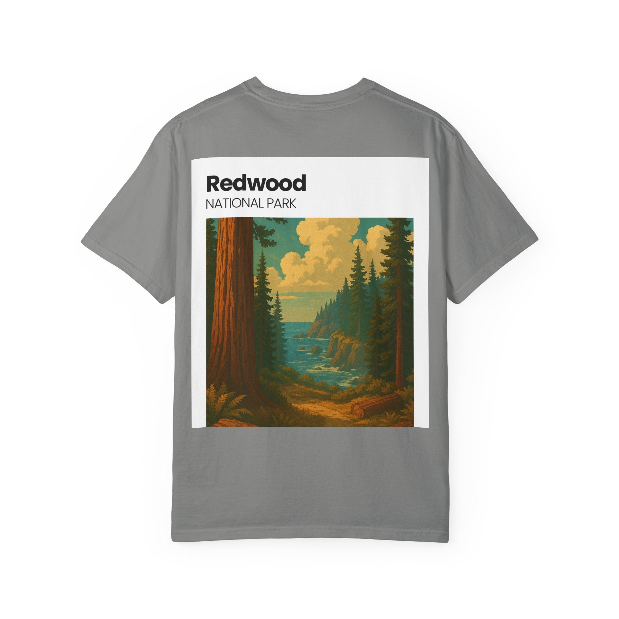 Redwood National Park landscape T-Shirt | Vintage nature scene