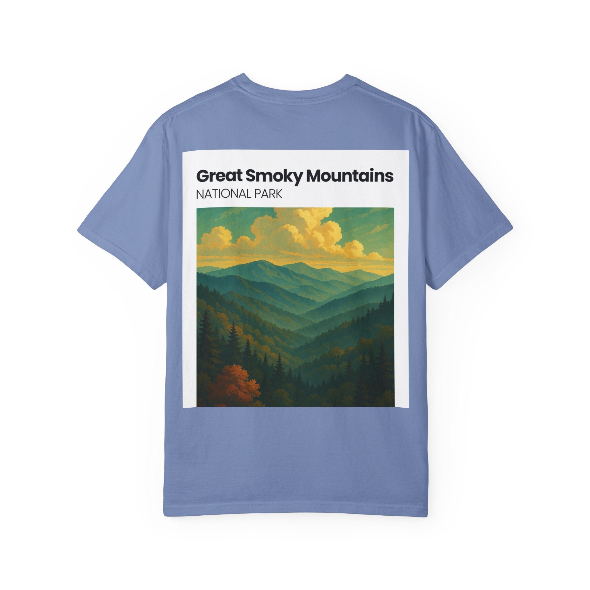 Great Smoky Mountains landscape T-shirt | National Park vintage poster
