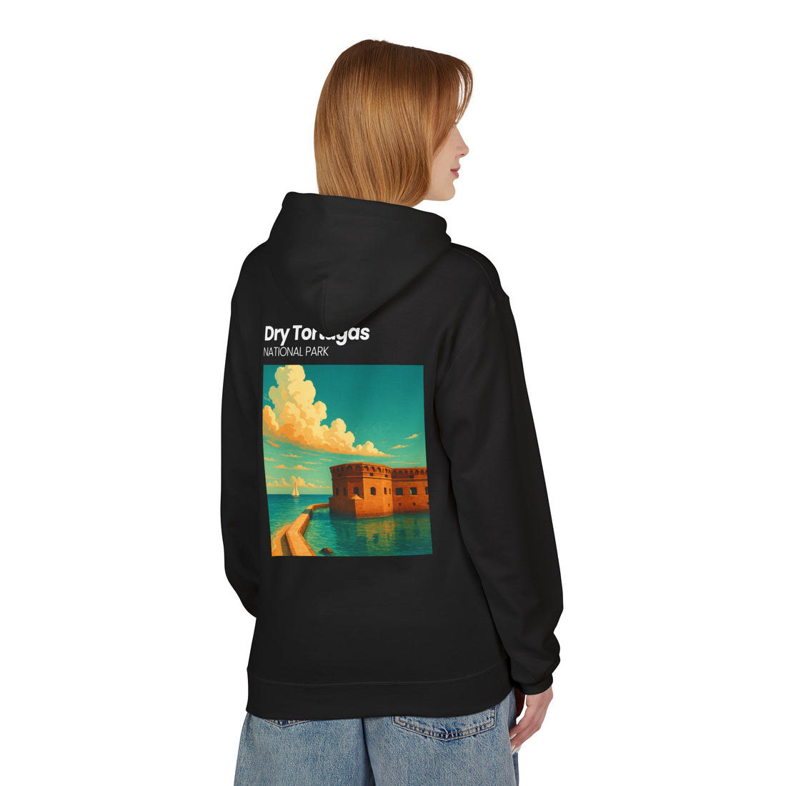 Dry Tortugas National Park Hoodie | Retro Fort Illustration