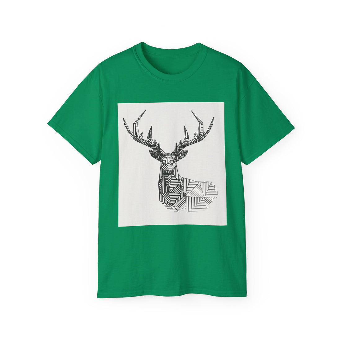 Geometric Deer Graphic Tee - Unisex Ultra Cotton T-Shirt