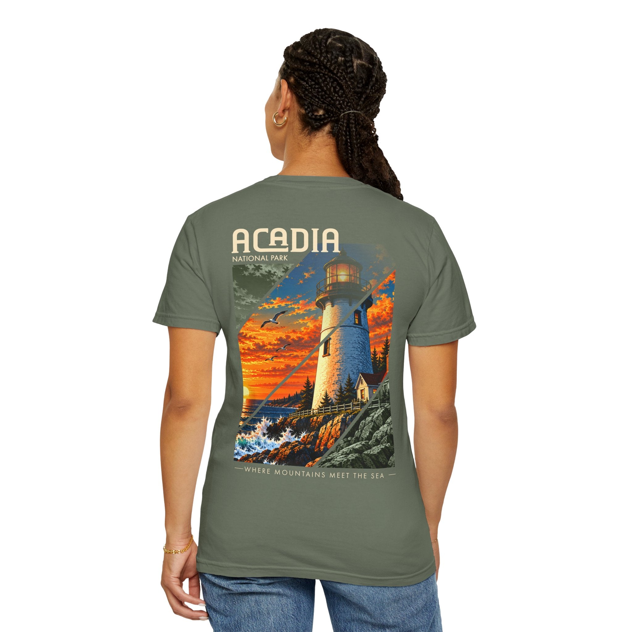 Acadia National Park Lighthouse Graphic T-Shirt
