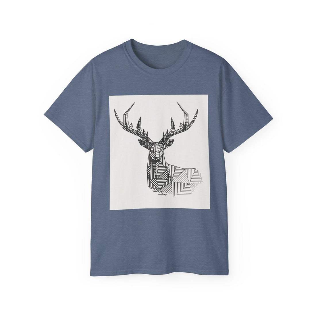 Geometric Deer Graphic Tee - Unisex Ultra Cotton T-Shirt