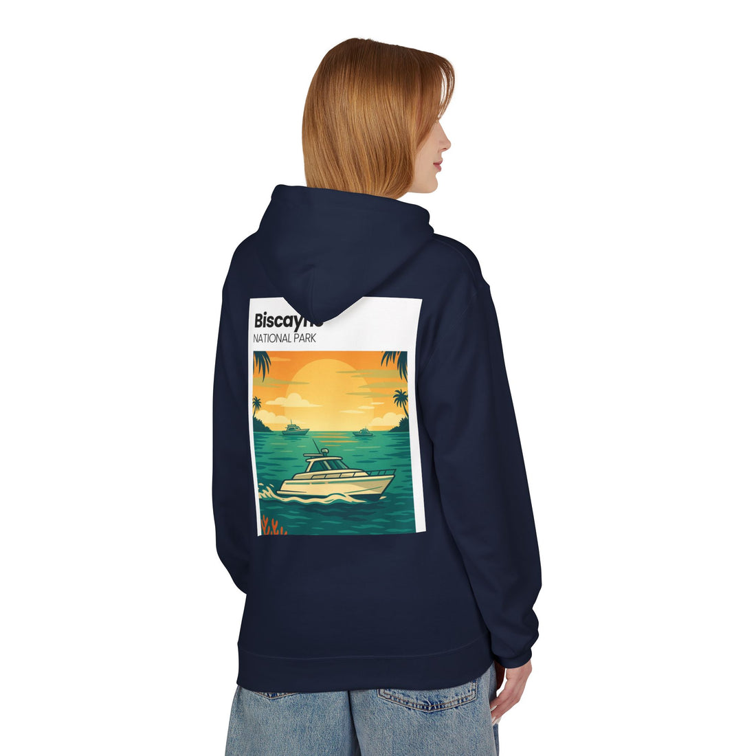 Biscayne National Park Boat Sunset Hoodie | Nautical Tropical Graphic