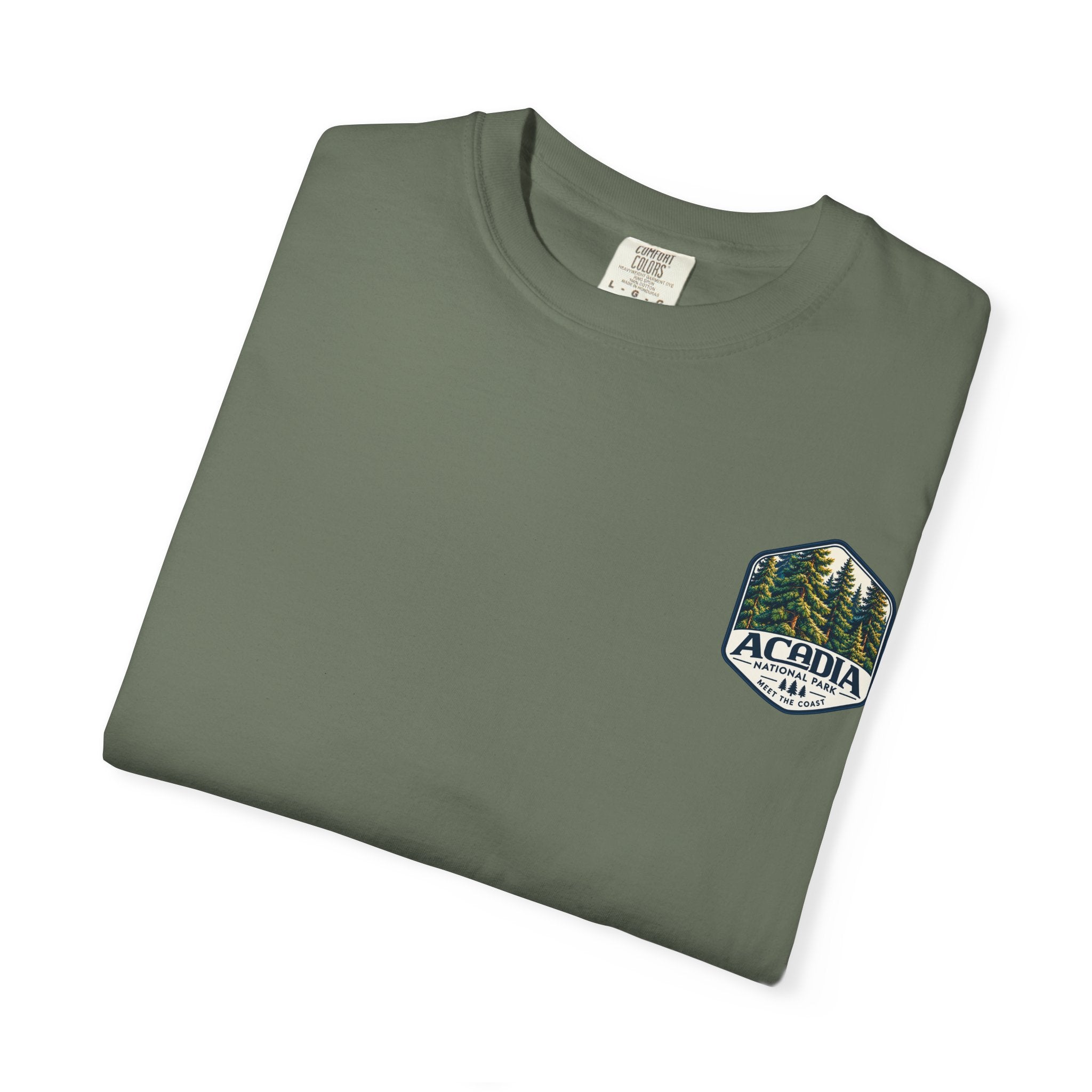 Acadia National Park Pine Trees Graphic T-Shirt