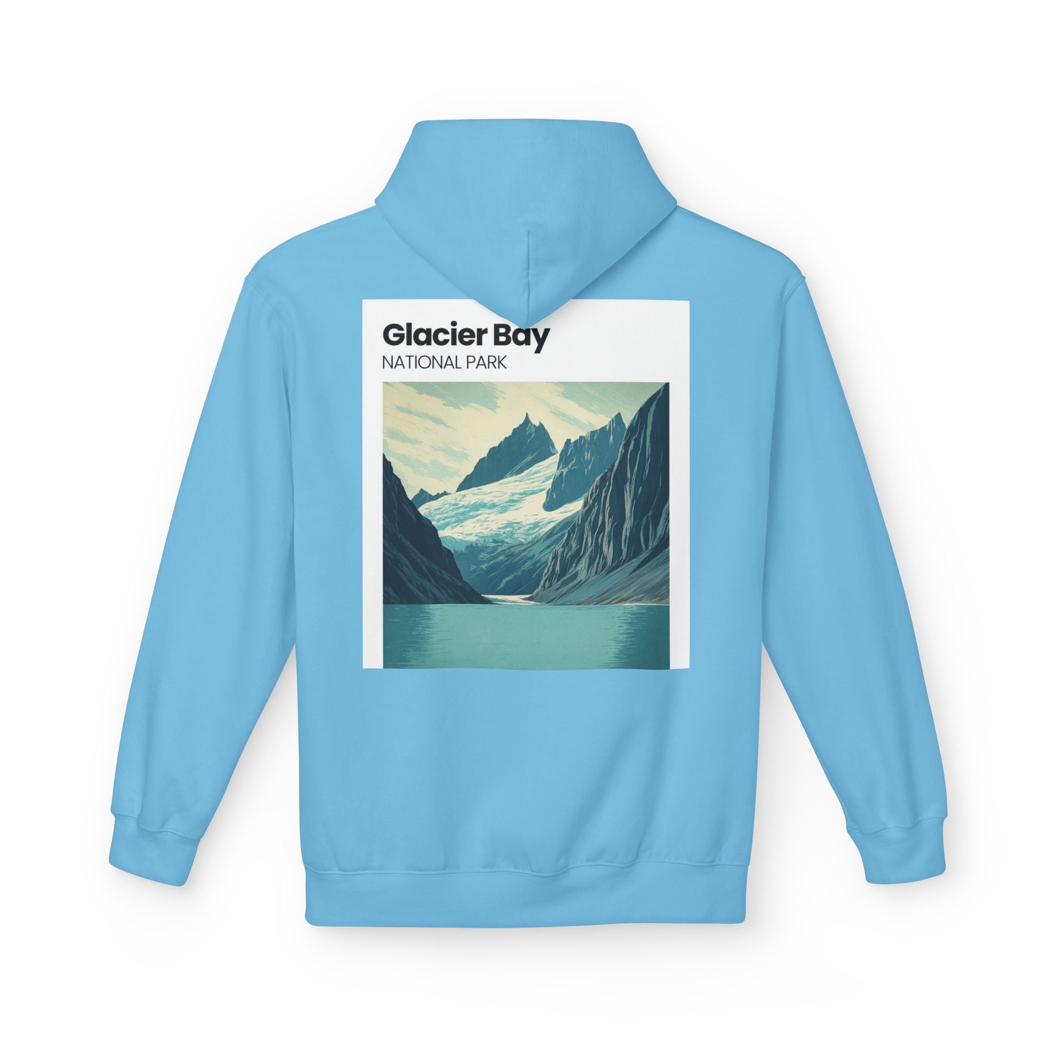 Vintage Wave Surf Patch Hoodie | Small Chest Graphic, Coastal Vibes