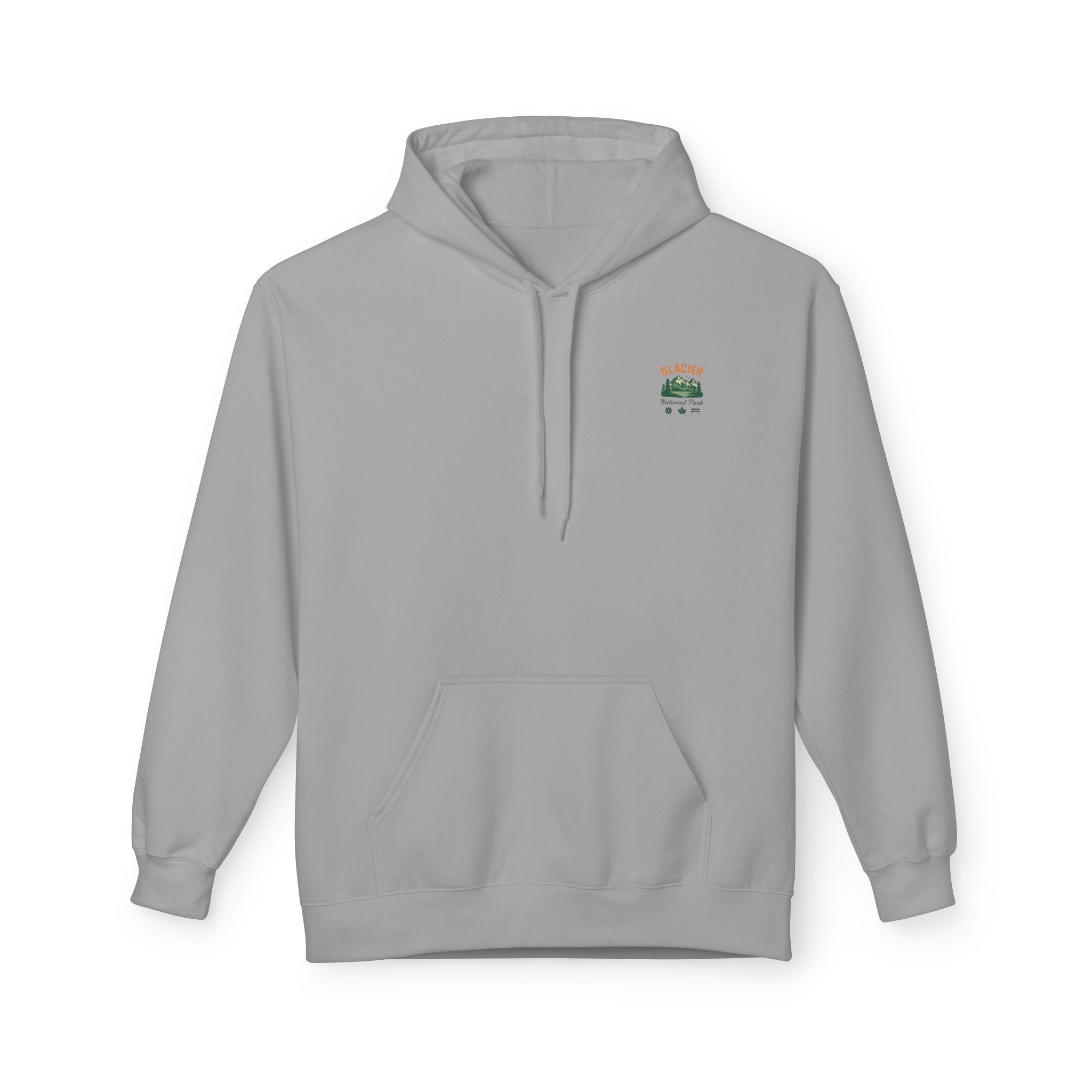 Glacier National Park landscape Hoodie | Retro mountain lake design