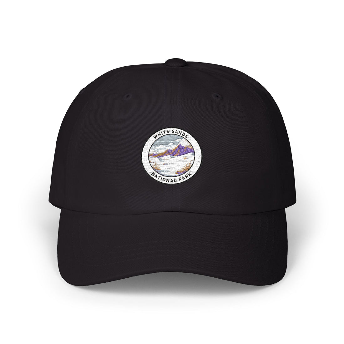 White Sands Mountain Range Patch Dad Cap | National Park Outdoor Hat