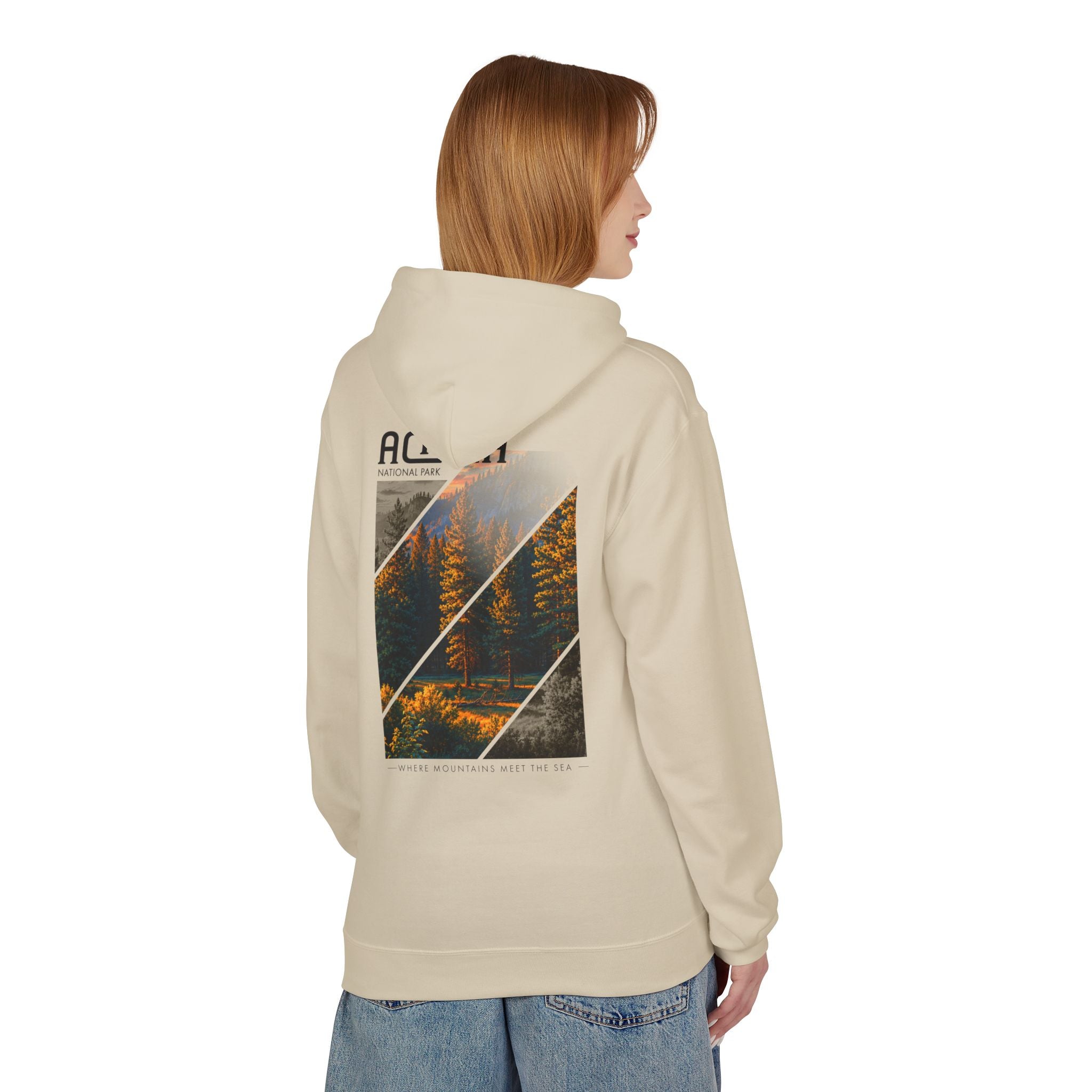 Acadia National Park Pine Trees Graphic hoodie