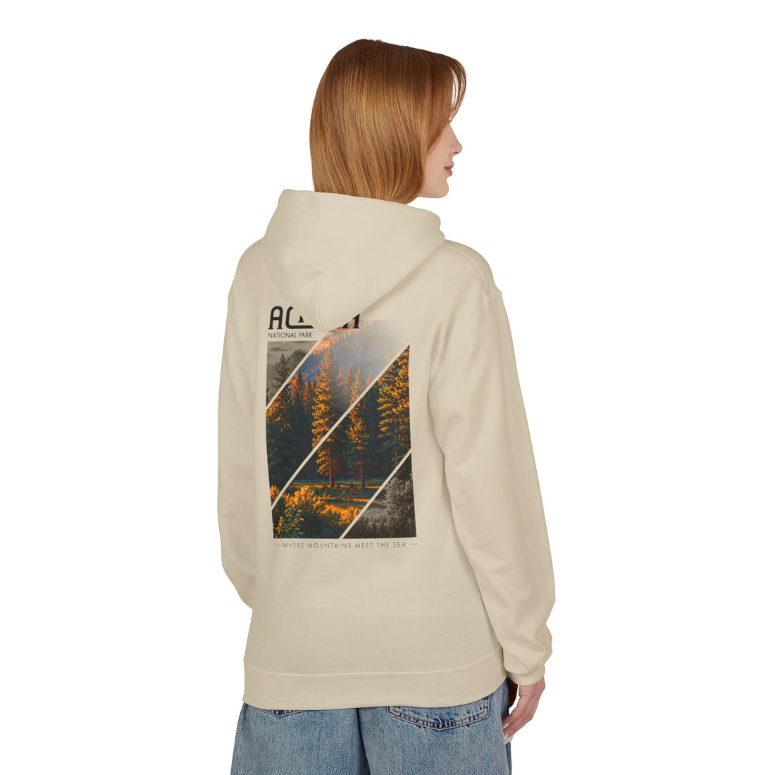 Acadia National Park Pine Trees Graphic hoodie