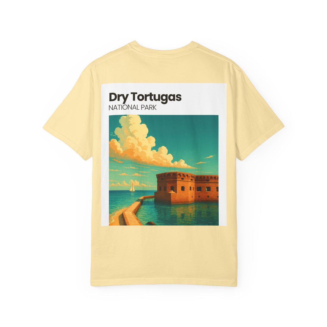 Dry Tortugas National Park Poster T-shirt | Vintage Fort Illustration