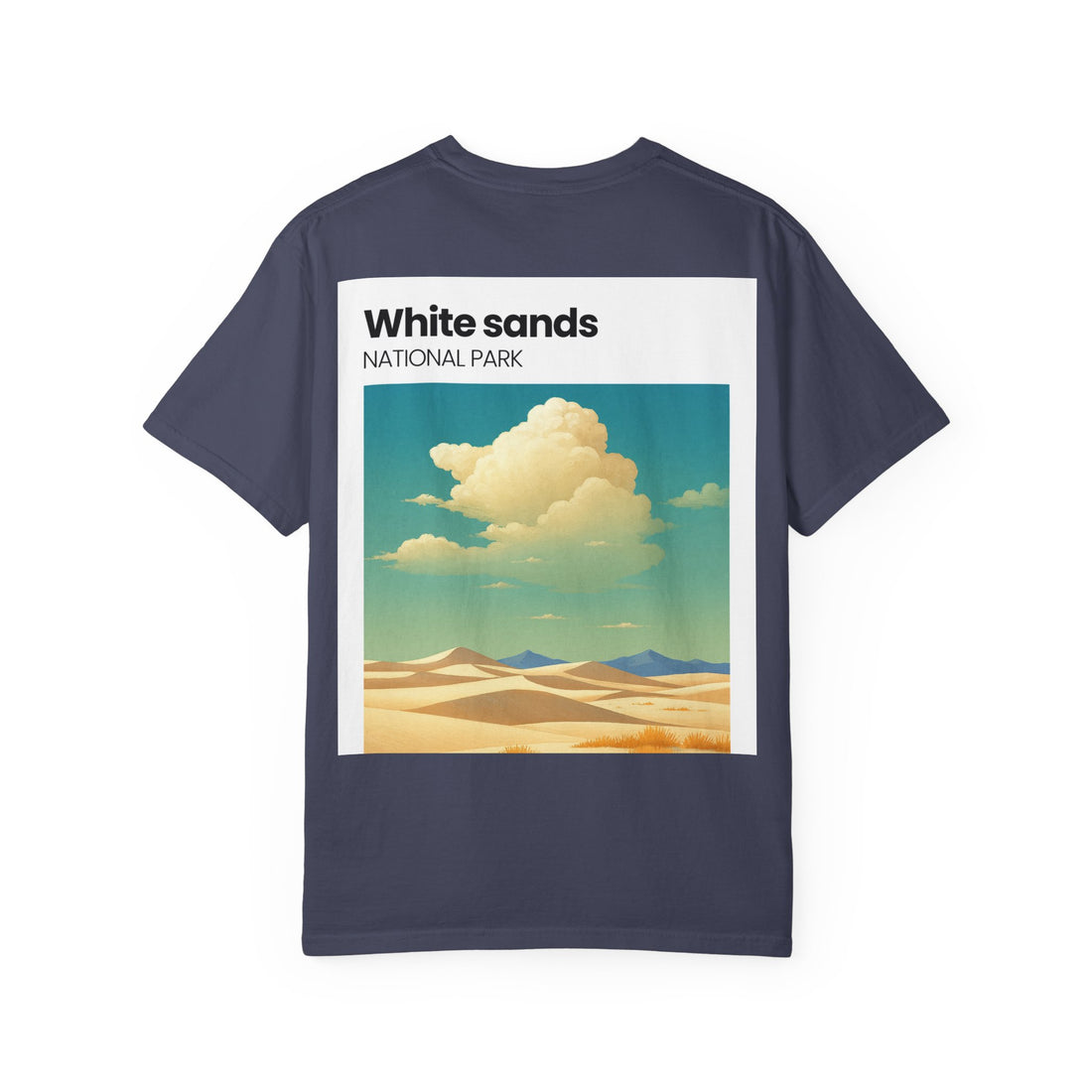 White Sands National Park desert landscape T-Shirt | retro cloud artwork