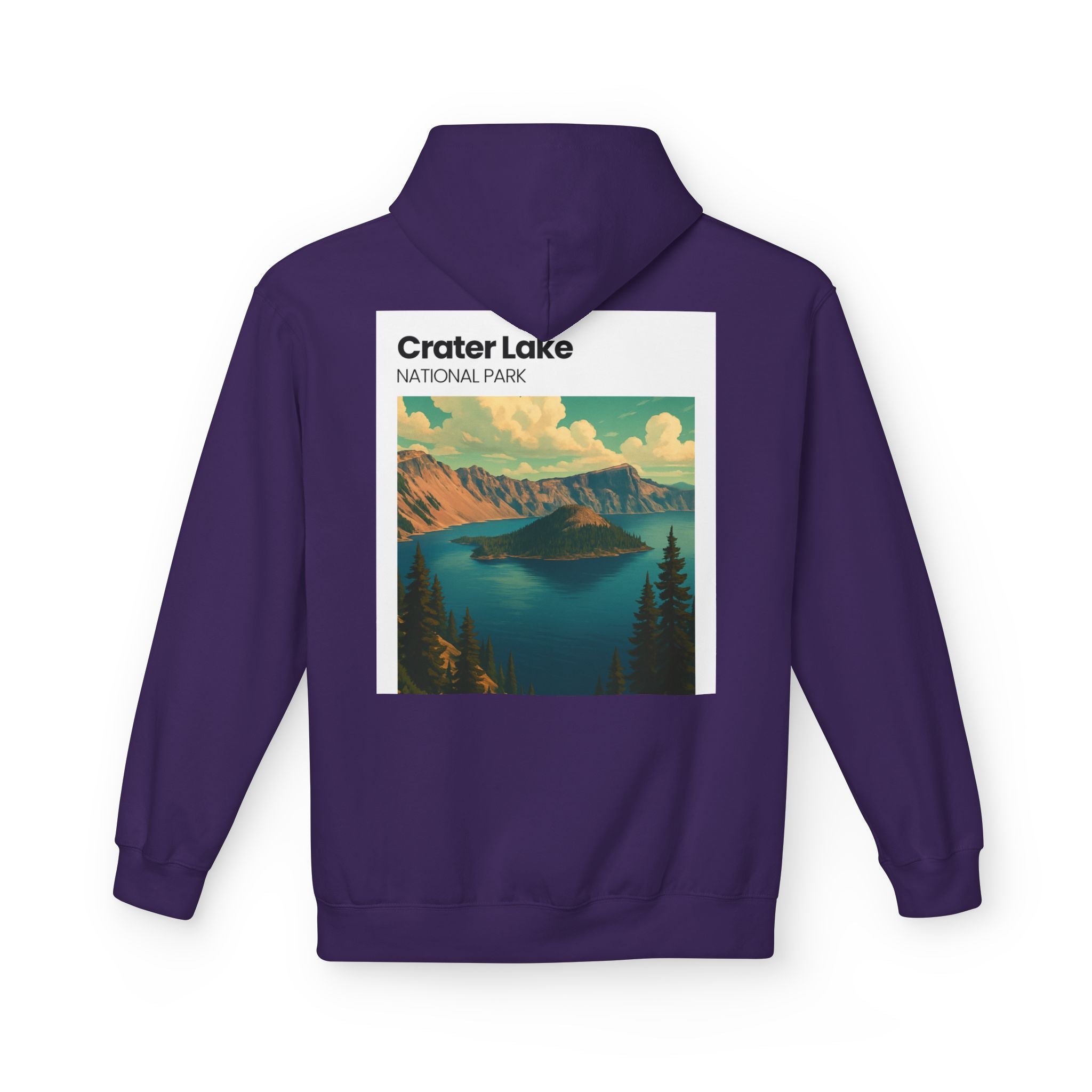 Crater Lake National Park Hoodie | Scenic Vintage Landscape