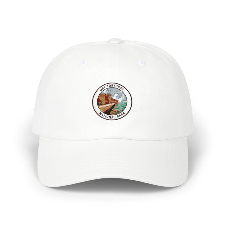 Dry Tortugas Vintage Park Patch Dad Cap | Mountain Landscape Embroidered Cap