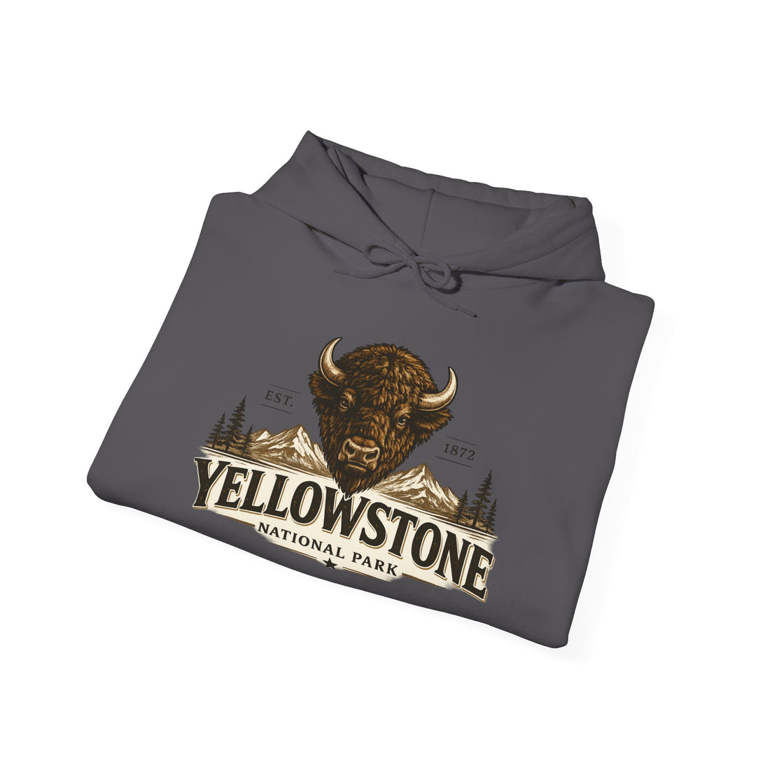 Yellowstone Bison Hoodie – Where the Wild Still Roams