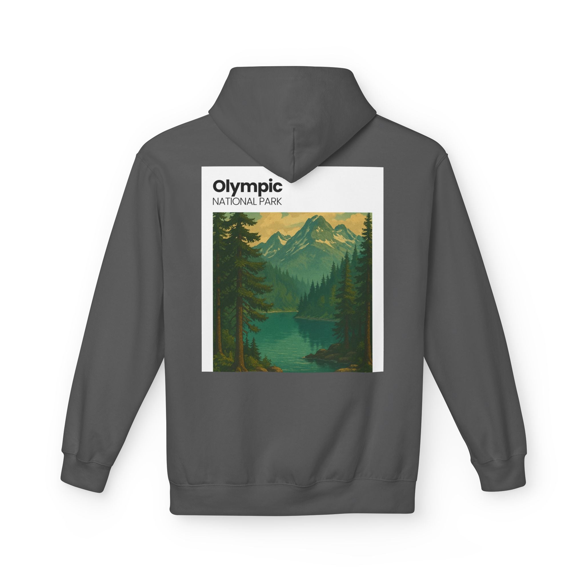 Olympic National Park landscape Hoodie | Mountain Lake Scenic Apparel
