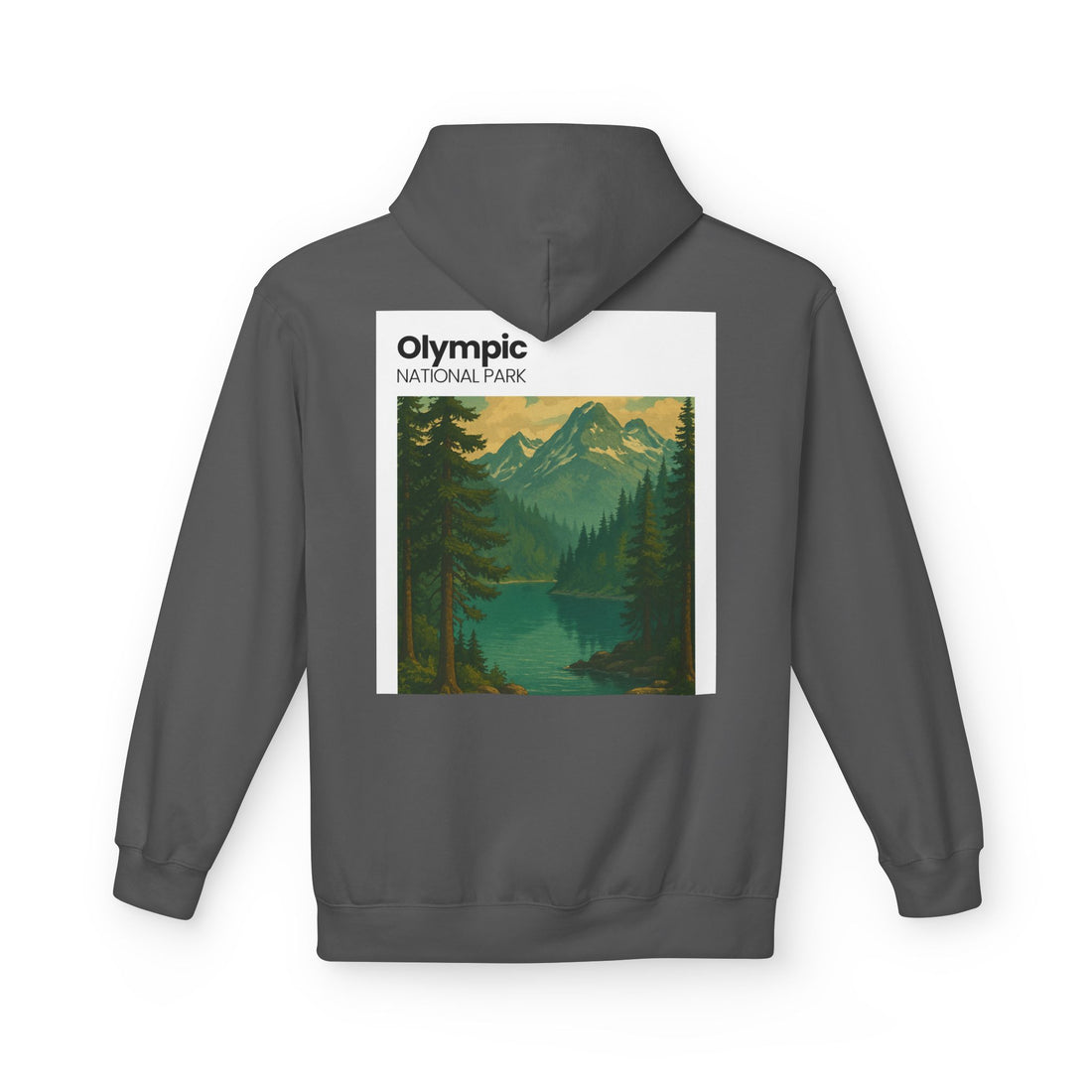 Olympic National Park landscape Hoodie | Mountain Lake Scenic Apparel