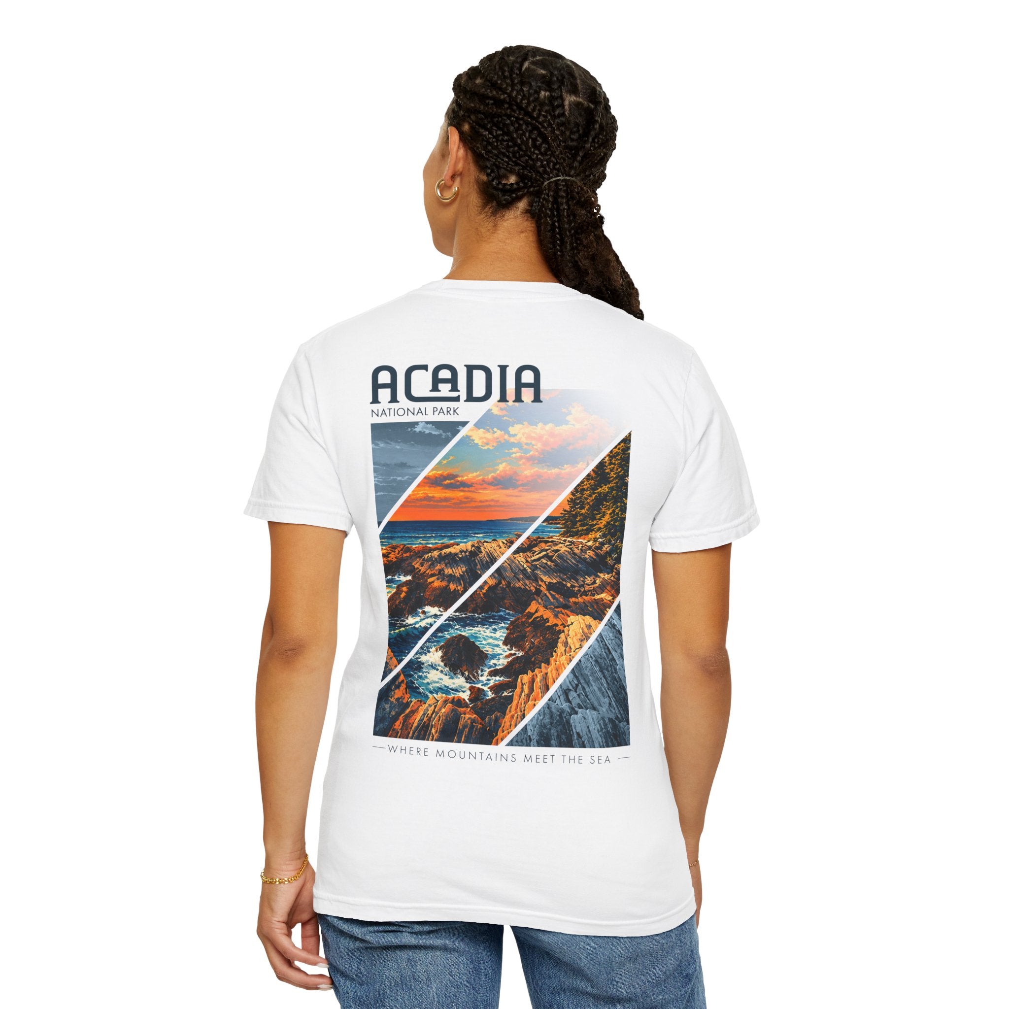 Acadia National Park Rocky Coast Graphic T-Shirt