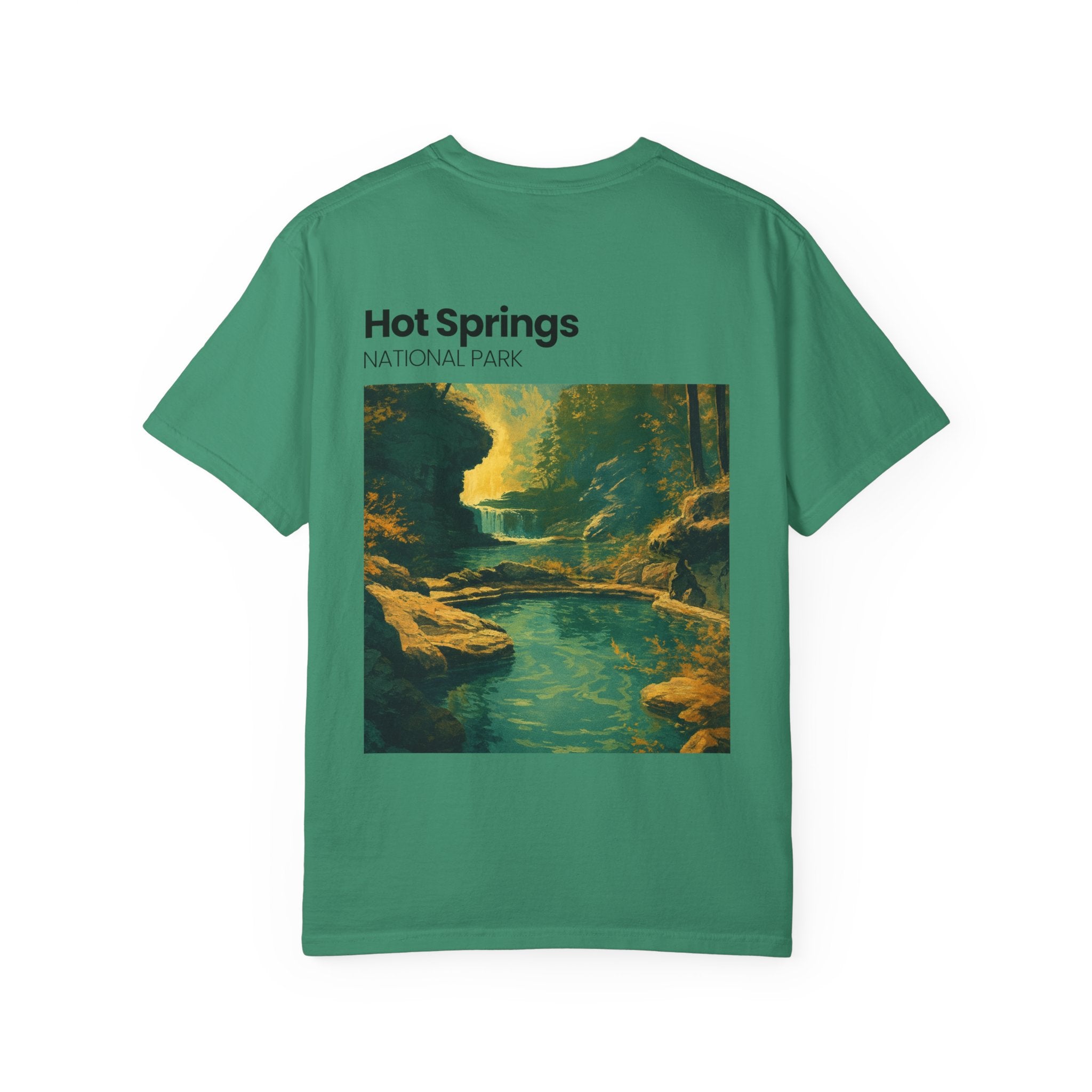 Hot Springs National Park graphic T-shirt | Scenic Hot Spring Illustration