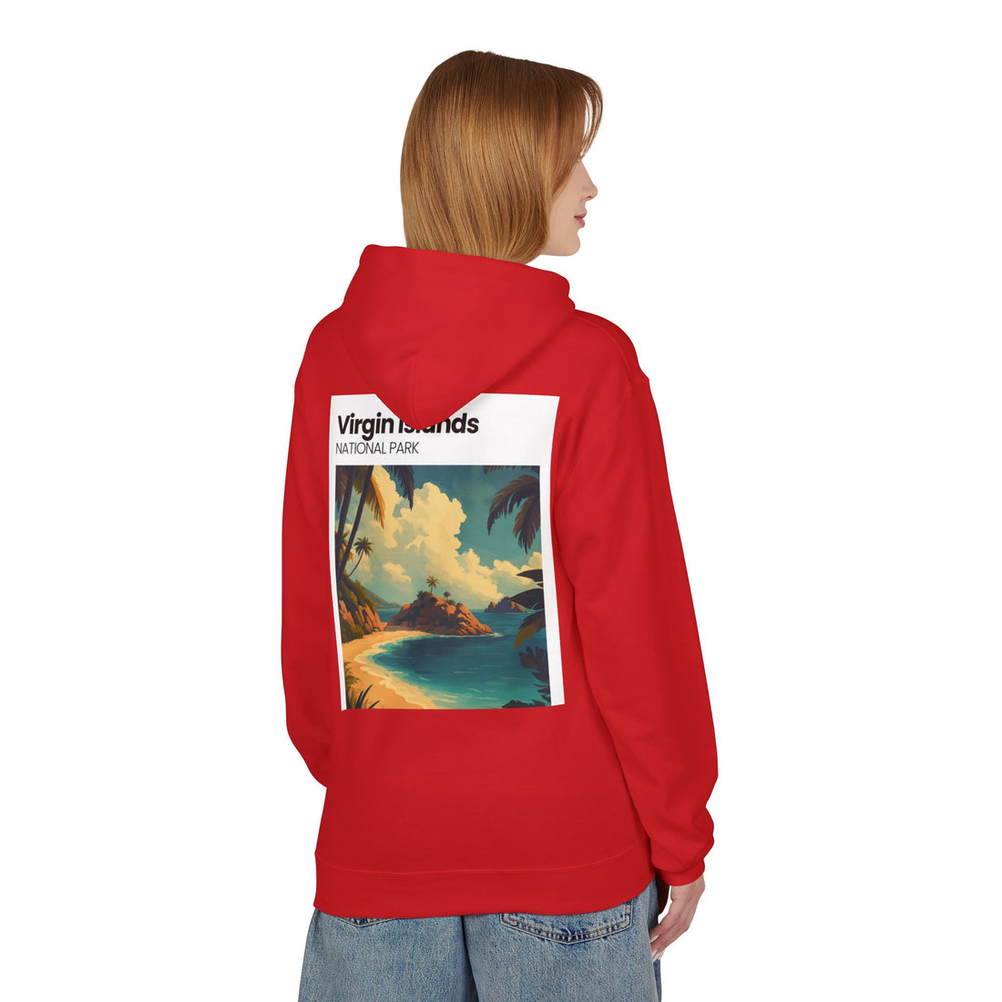 Virgin Islands National Park Beach Hoodie | Tropical Island Sunset