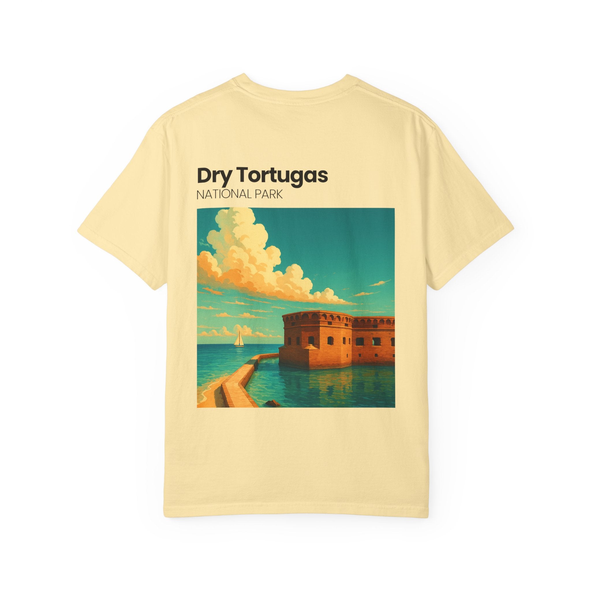 Dry Tortugas National Park Poster T-shirt | Vintage Fort Illustration