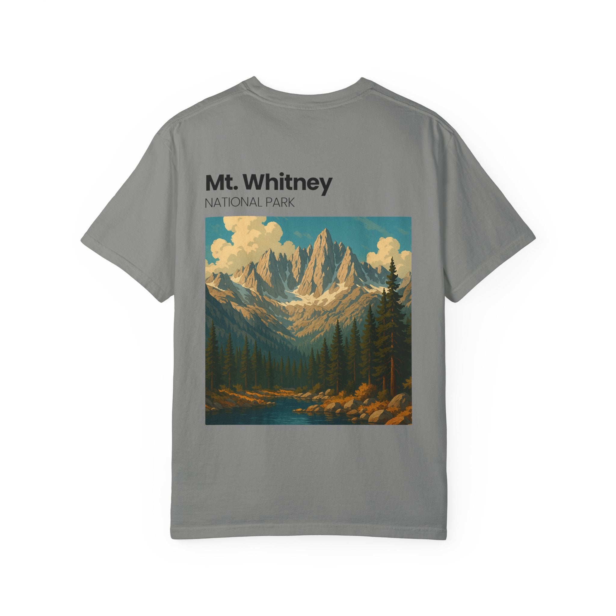Mt. Whitney National Park mountain landscape T-Shirt | vintage nature poster