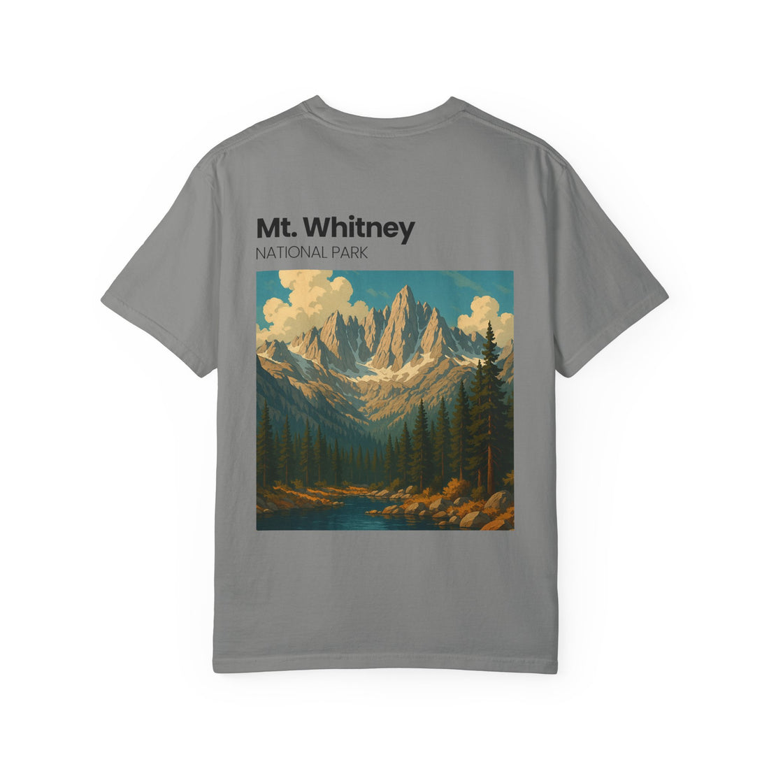 Mt. Whitney National Park mountain landscape T-Shirt | vintage nature poster