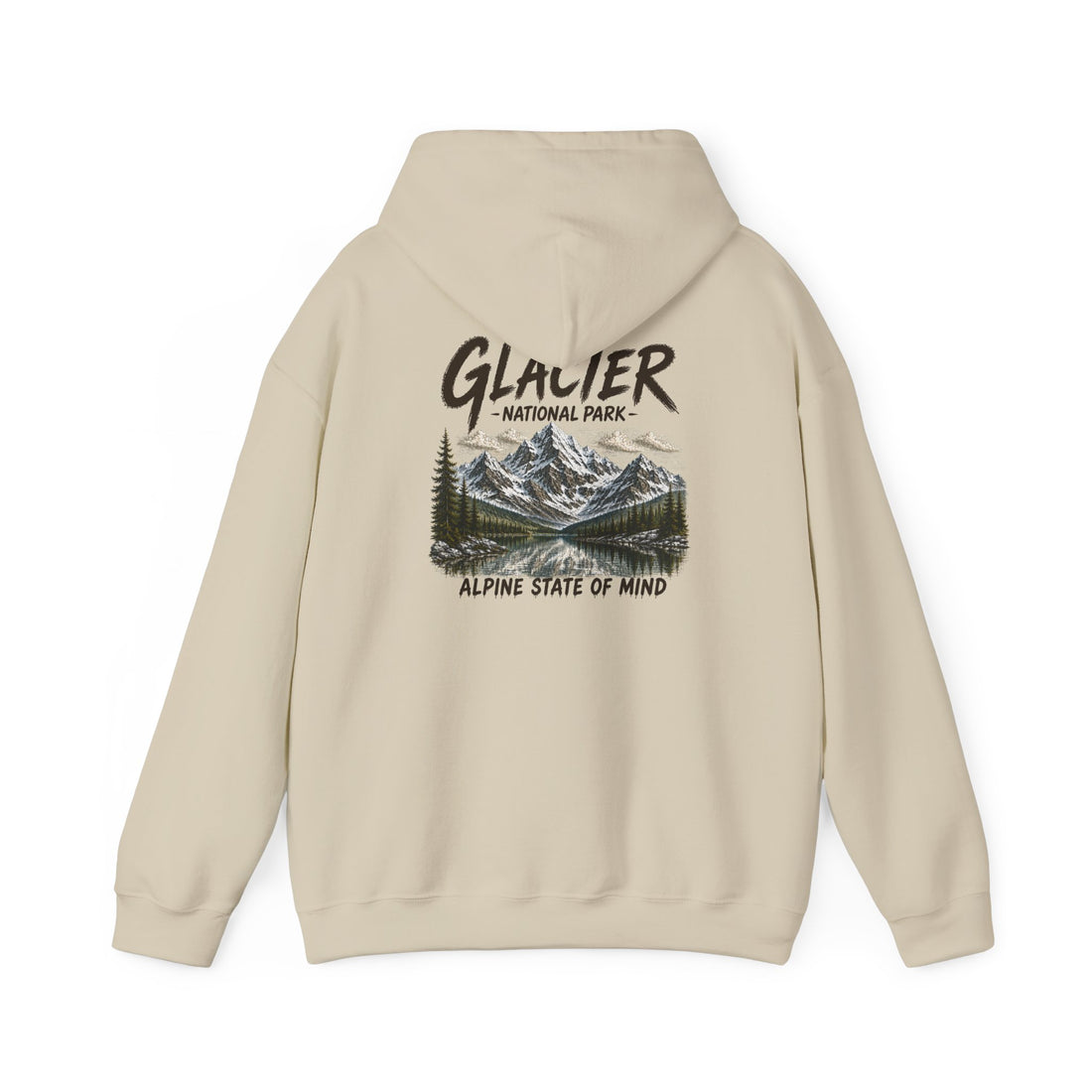 Glacier National Park Snowy Peaks Hoodie1