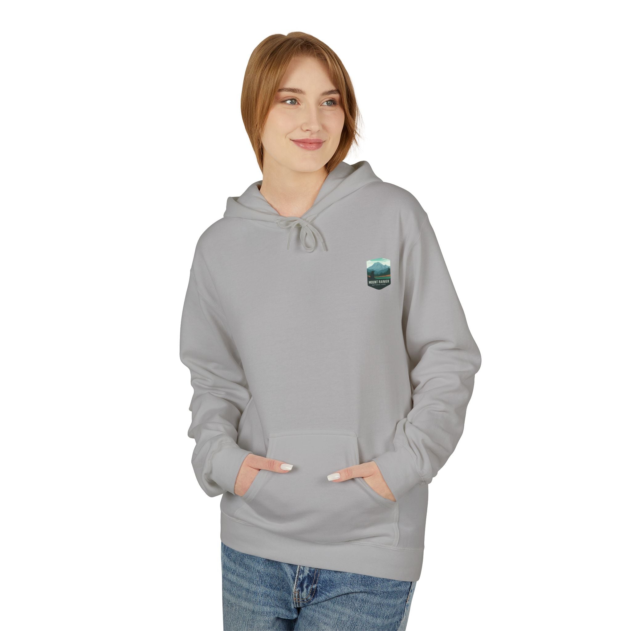 Mount Rainier National Park Hoodie | Vintage Landscape Mountain Design
