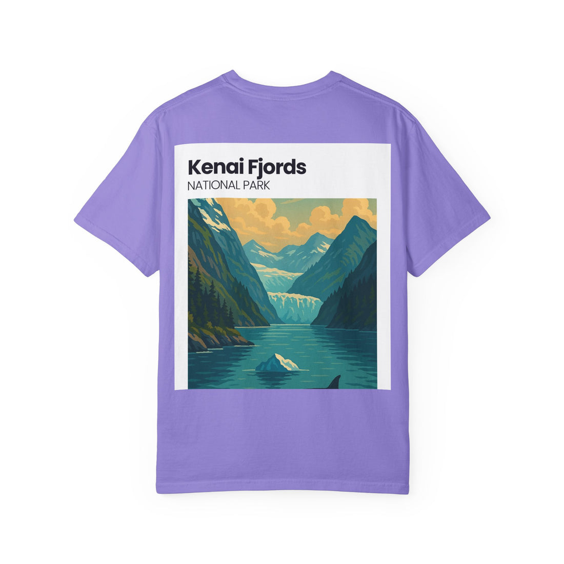 Kenai Fjords National Park Graphic T-shirt | Alaska Glacier Illustration