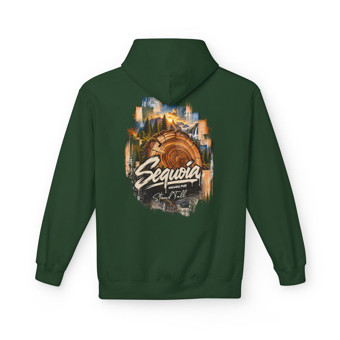 Sequoia National Park – Tree Rings Stand Tall Graphic Hoodie