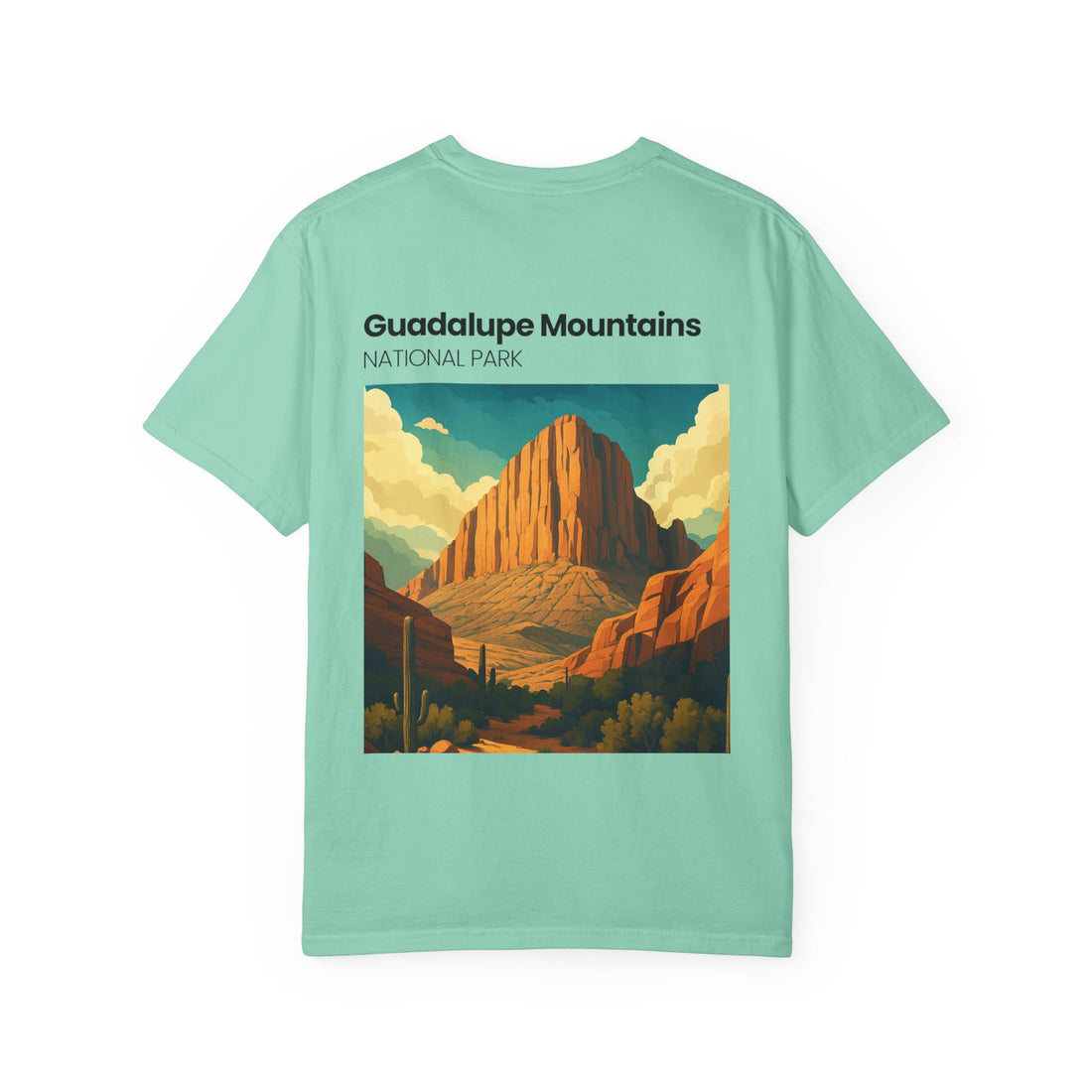 Guadalupe Mountains National Park T-Shirt | Desert Landscape Poster Tee