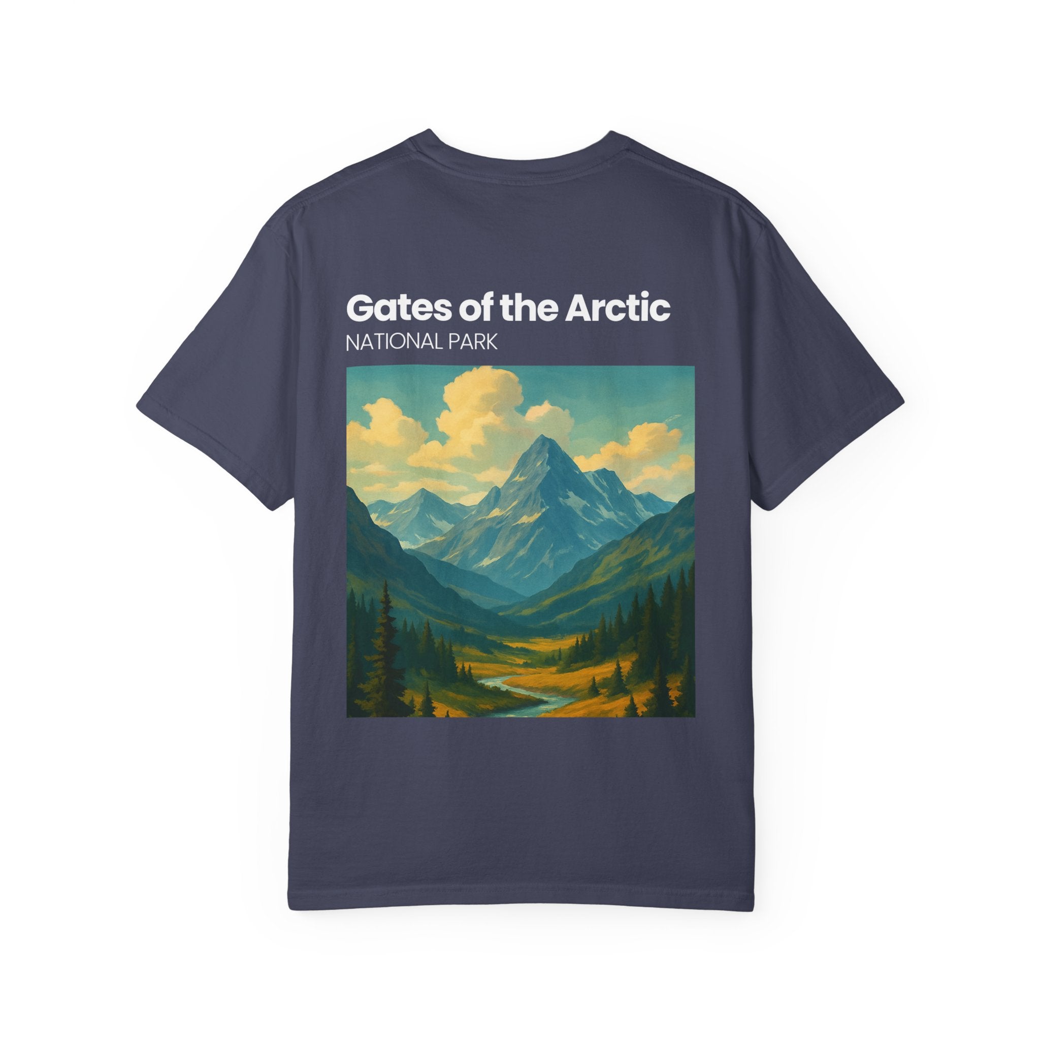 Gates of the Arctic Mountain Landscape T-shirt | National Park Poster Artwork