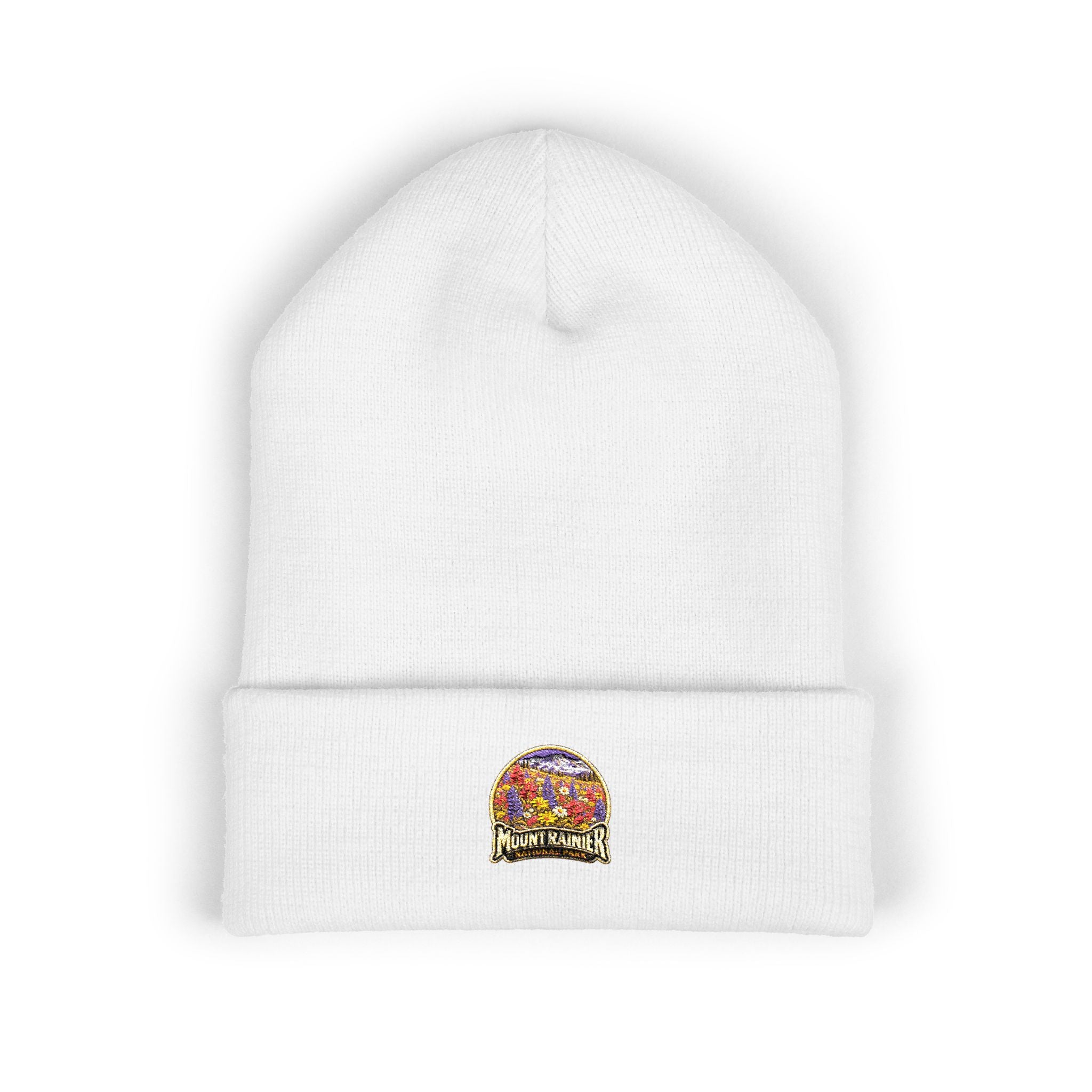 Mount Rainier National Park – Wildflower Meadow Round Patch Beanie