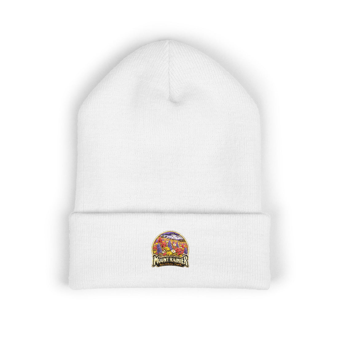 Mount Rainier National Park – Wildflower Meadow Round Patch Beanie