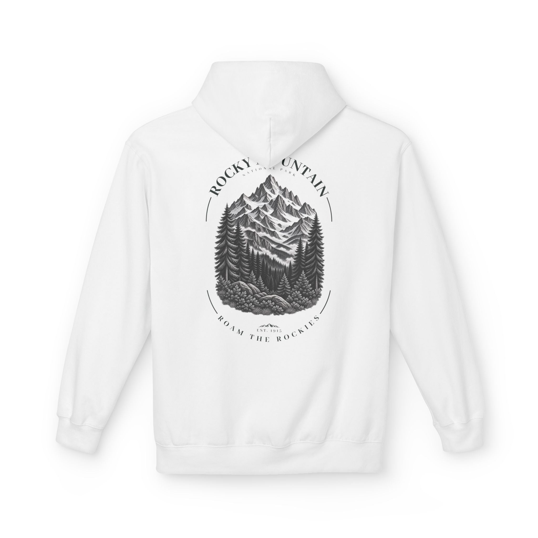 Rocky Mountain National Park Mountain Range Graphic Hoodie