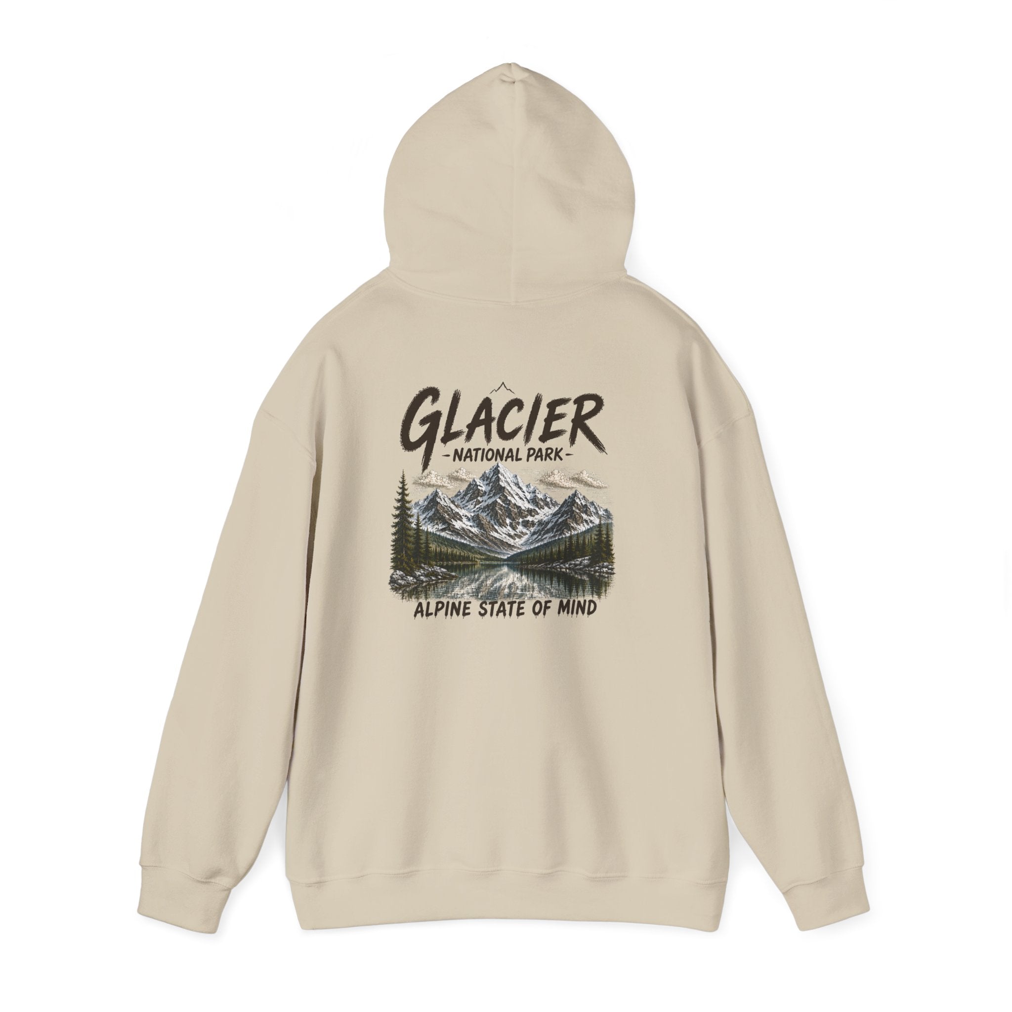Glacier National Park Snowy Peaks Hoodie1