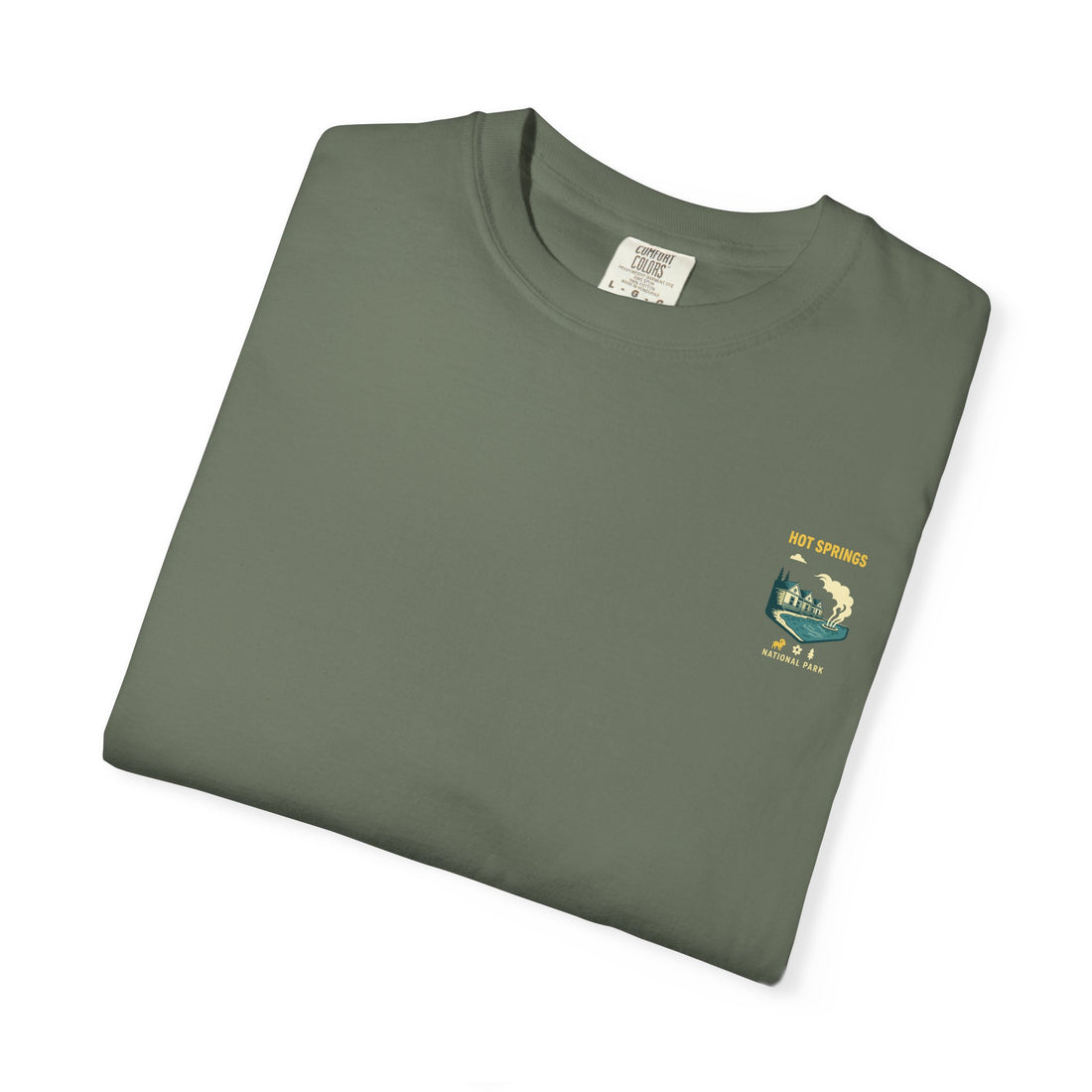 Hot Springs National Park graphic T-shirt | Scenic Hot Spring Illustration