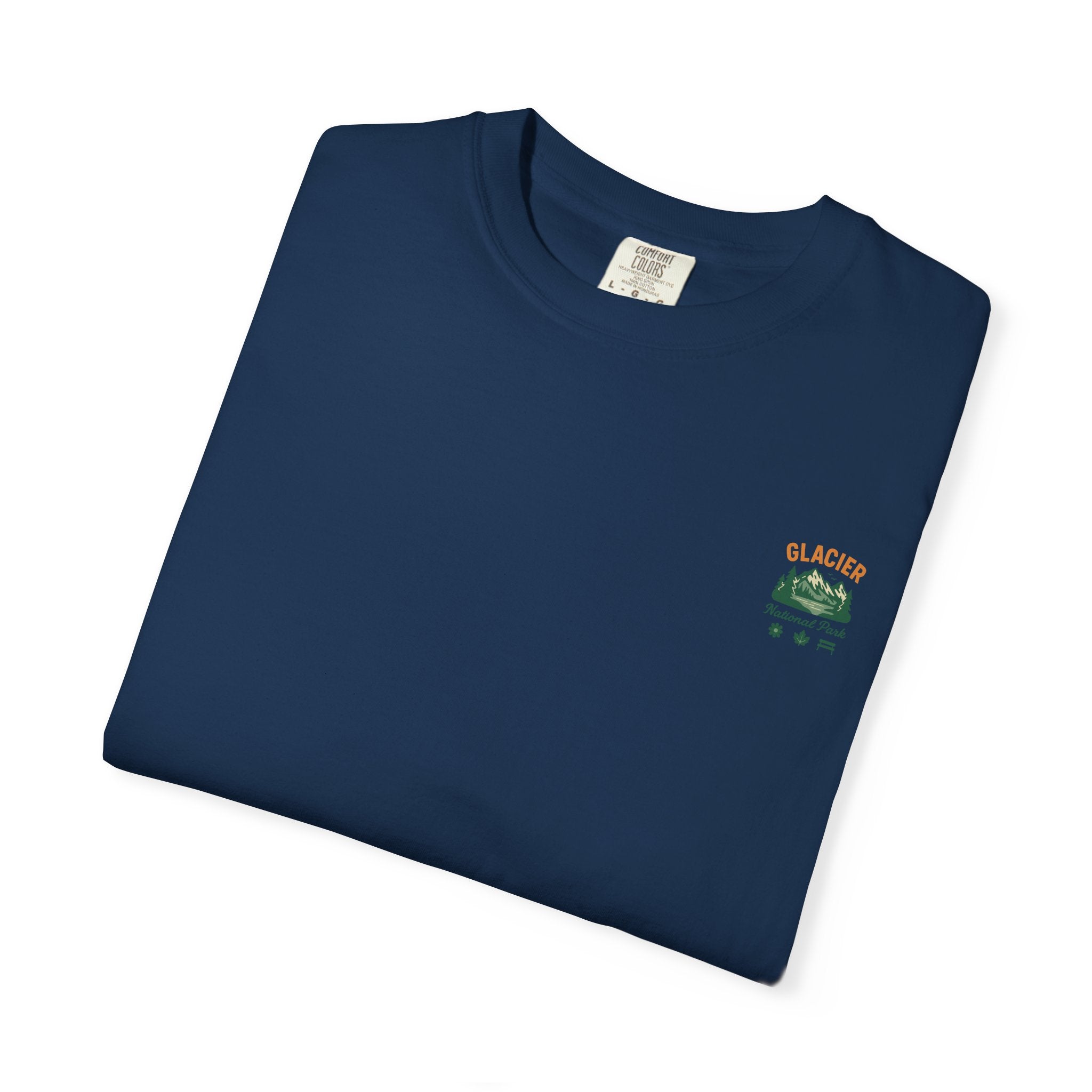Glacier National Park Landscape T-shirt | Vintage Mountain Lake Tee