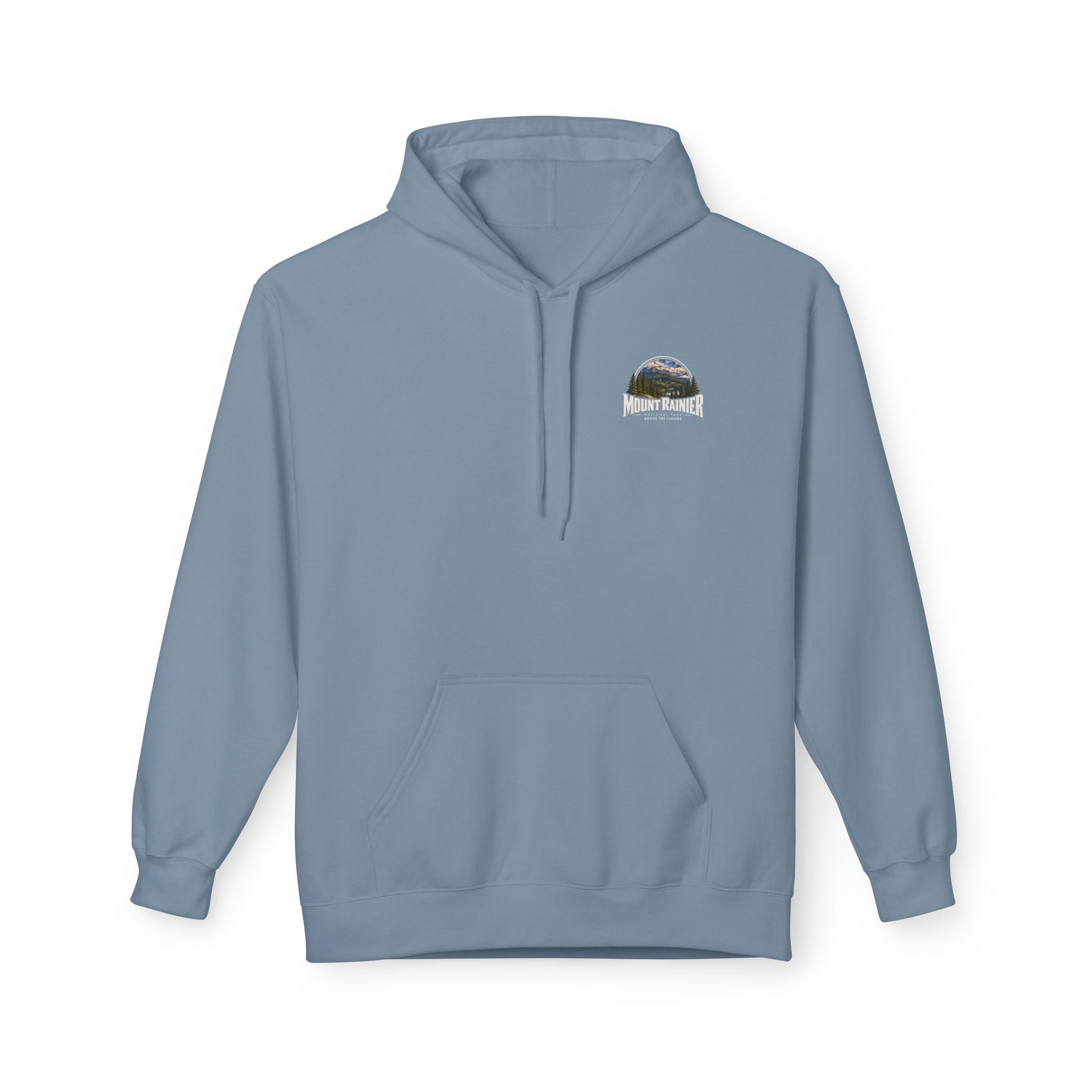 Mount Rainier National Park –  Alpine Scene Graphic Hoodie