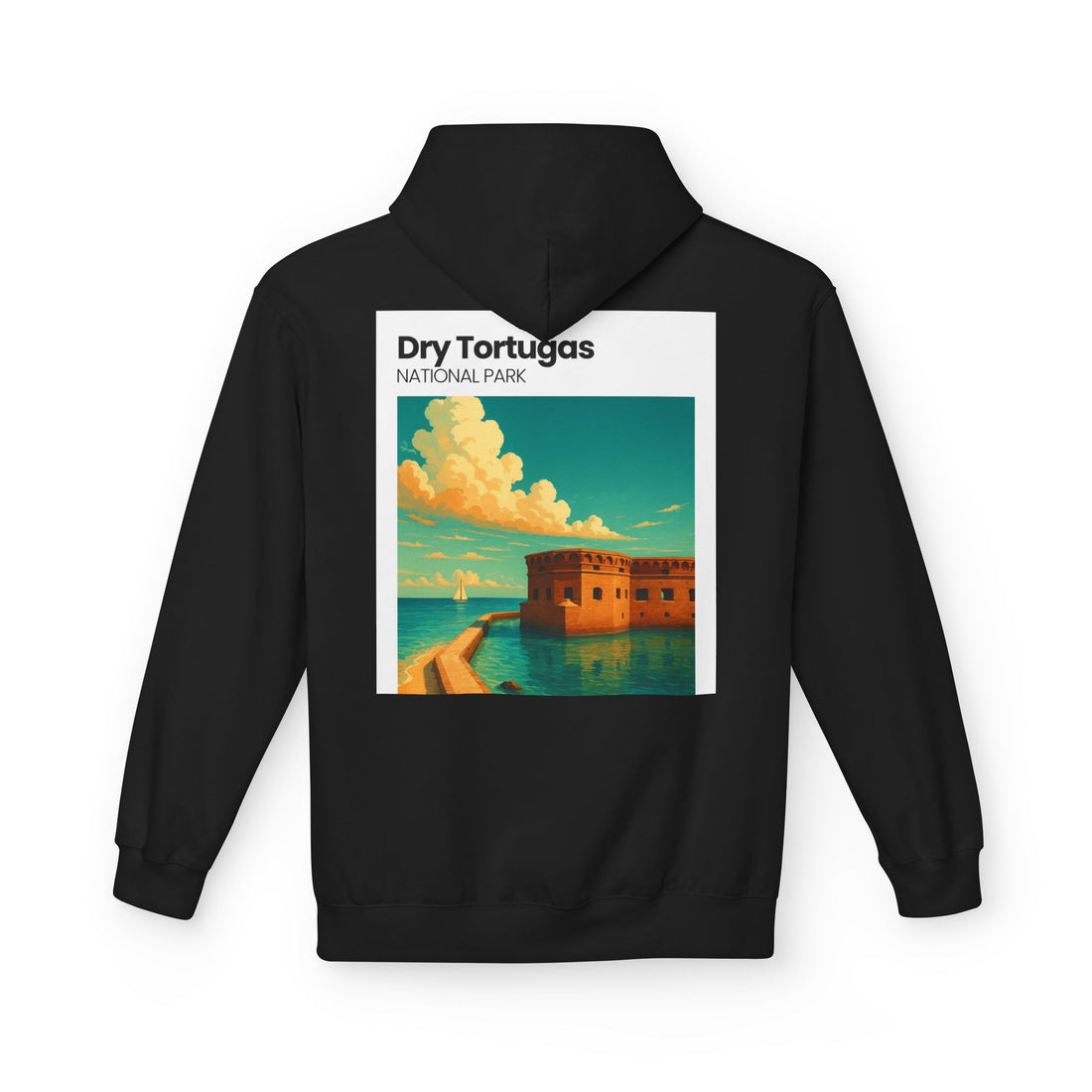 Dry Tortugas National Park Hoodie | Retro Fort Illustration