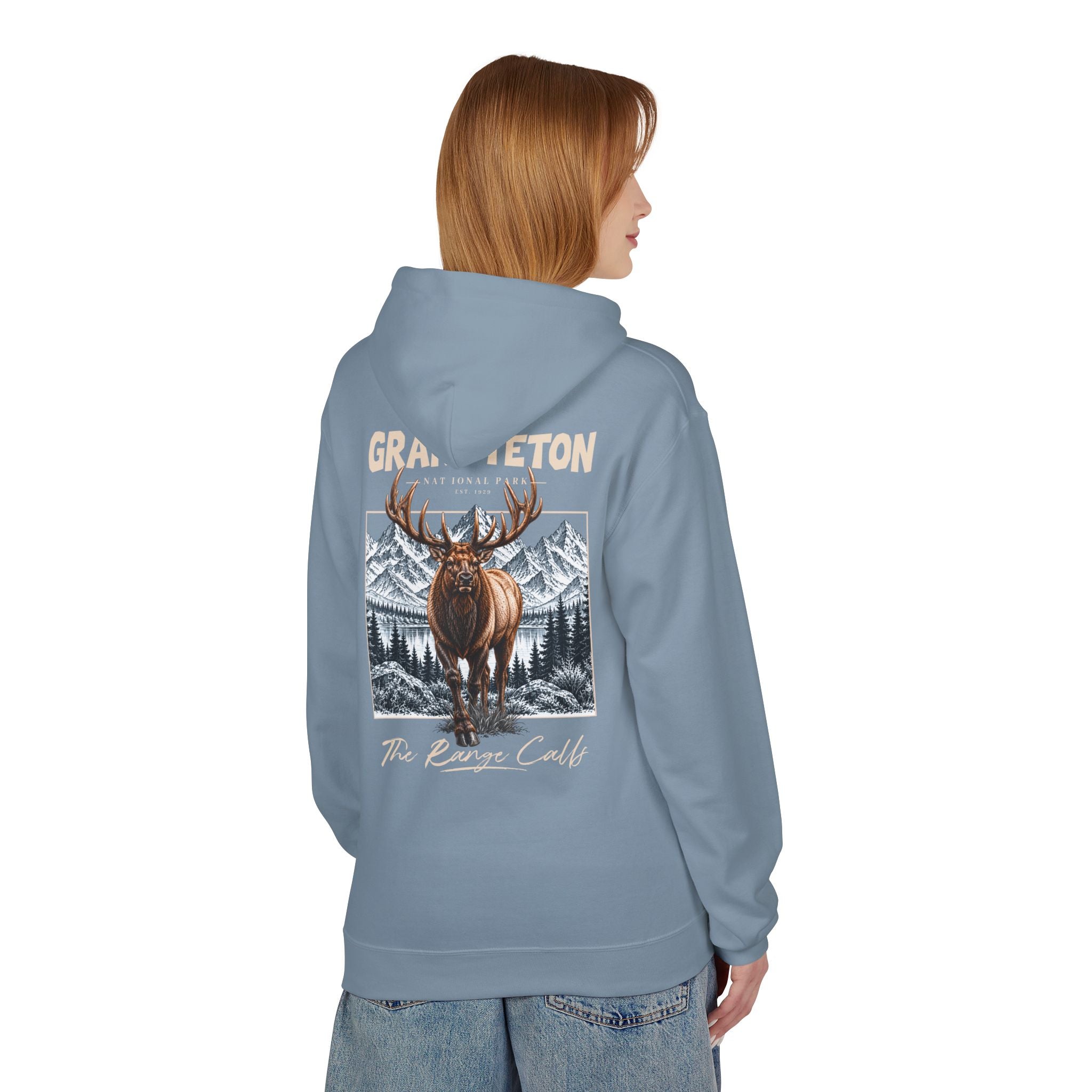 Grand Teton National Park Elk Graphic Hoodie