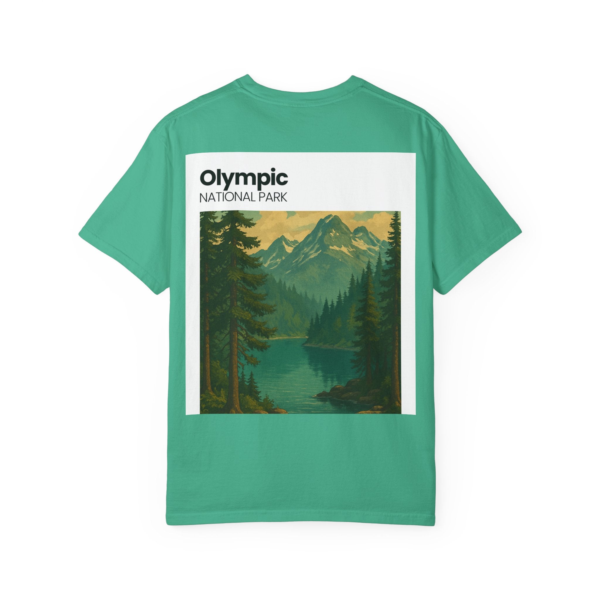 Olympic National Park landscape T-Shirt | mountain lake forest tee