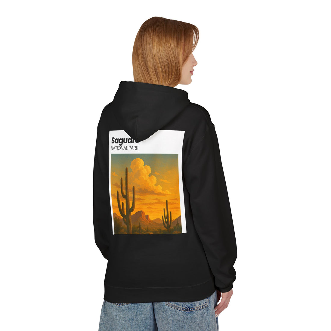 Saguaro National Park sunset cactus Hoodie | Desert landscape sweatshirt