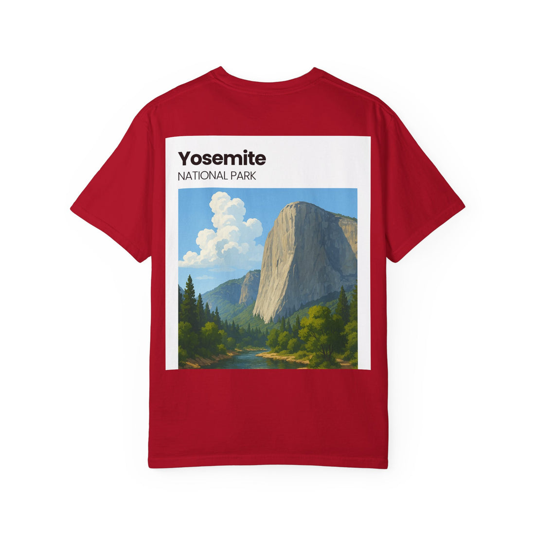 Yosemite National Park Half Dome Landscape T-Shirt | Vintage Park Poster Tee