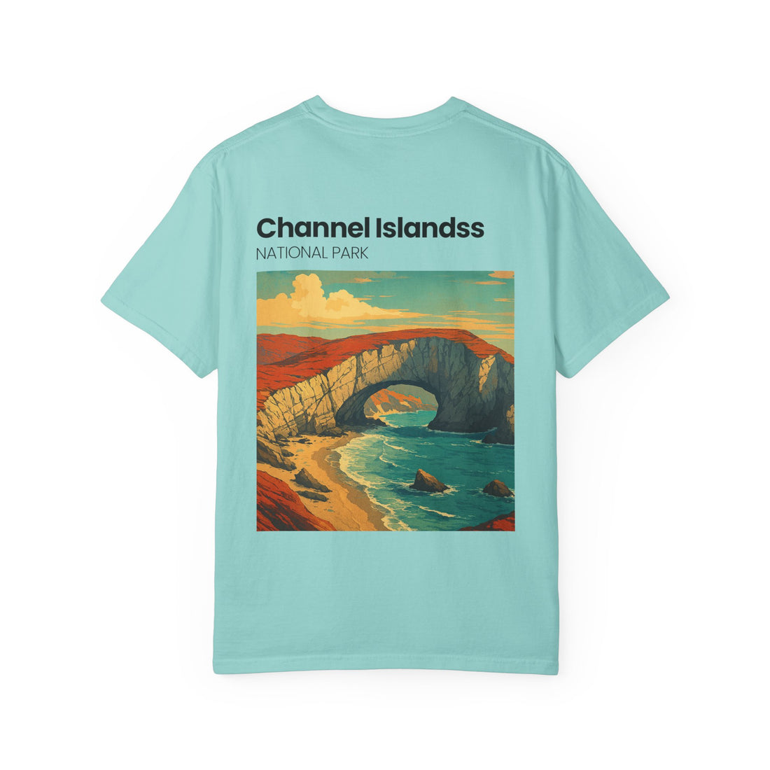 Channel Islands National Park Vintage Poster T-shirt | Coastal Landscape Tee